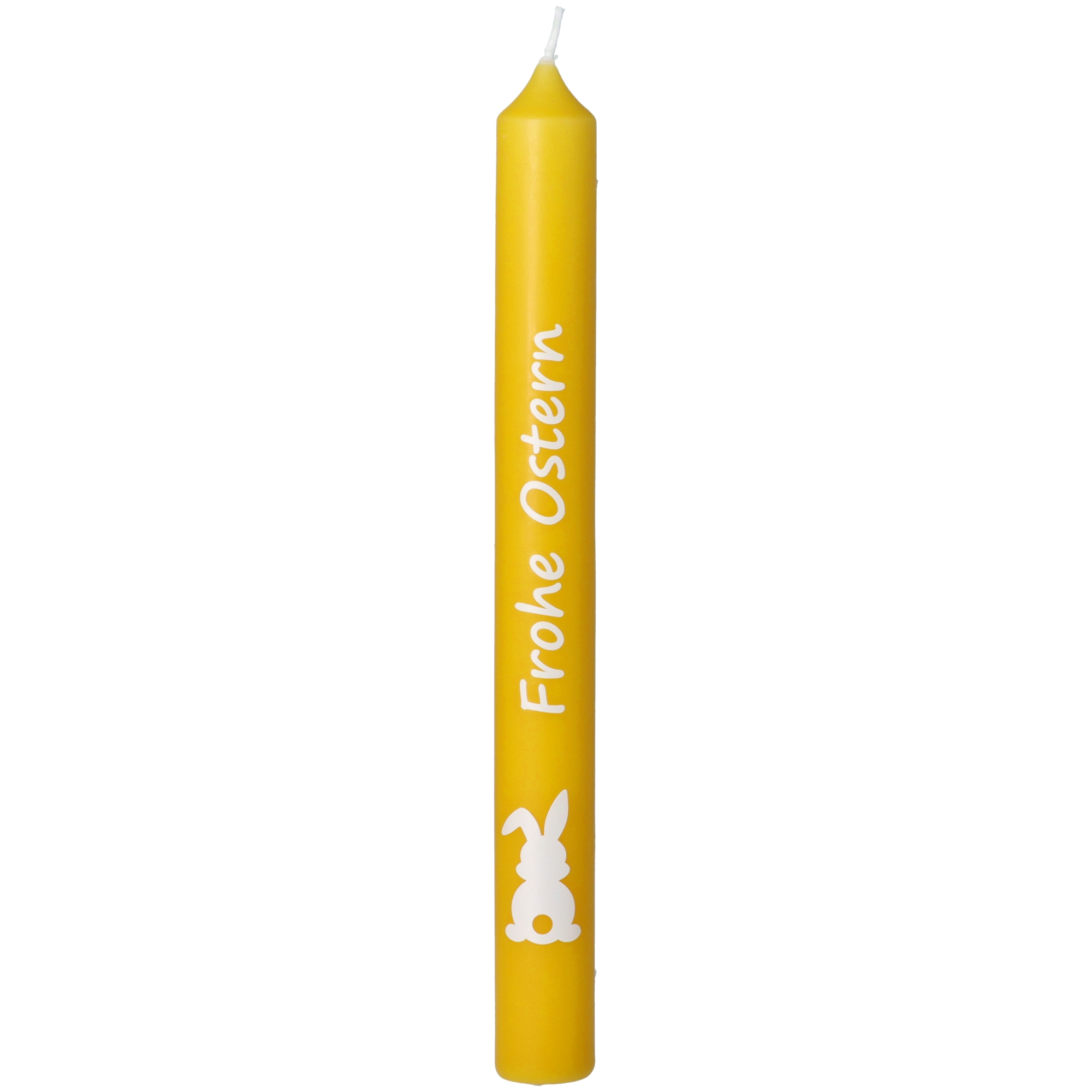 Stabkerzen-Set Gelb "Frohe Ostern"
