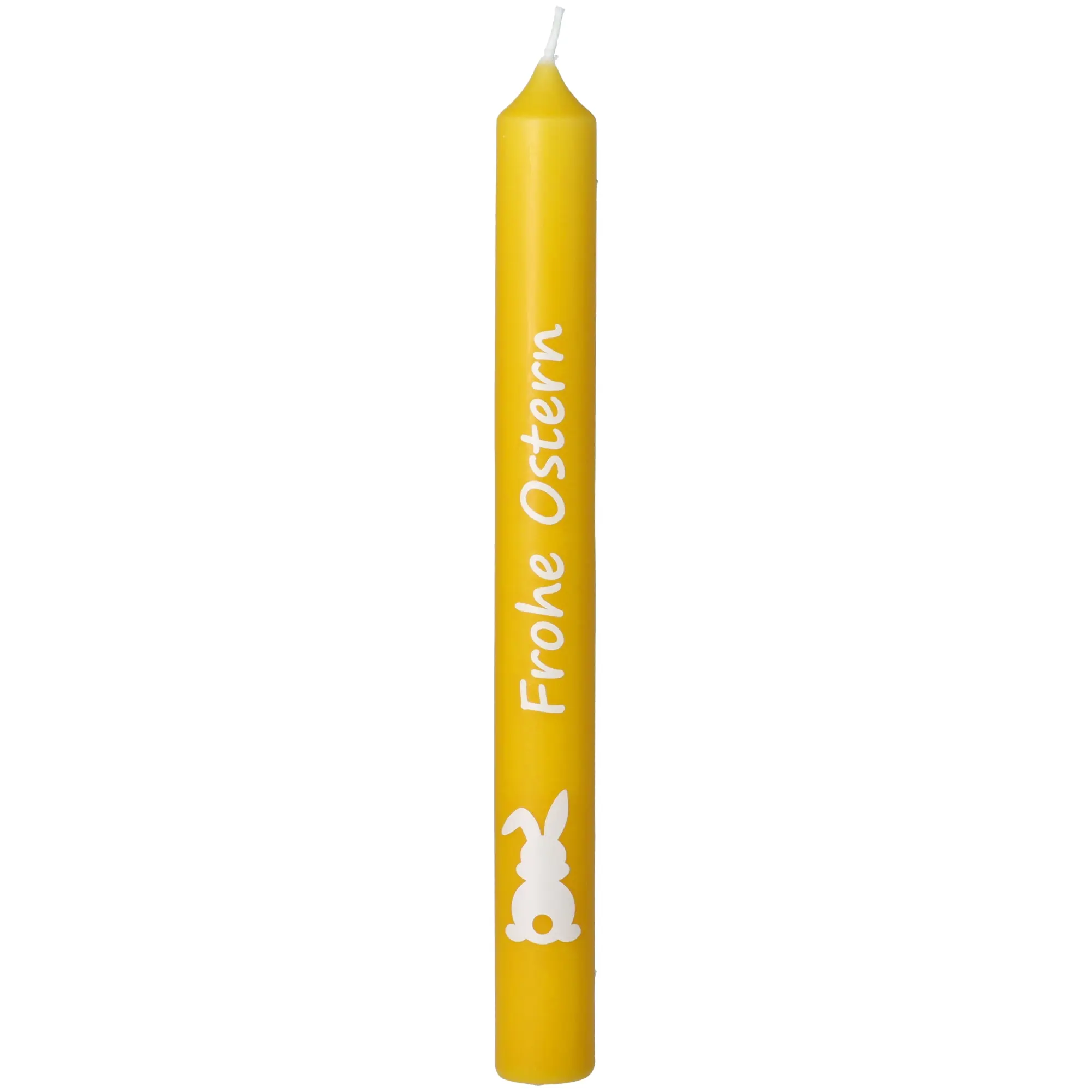 Stabkerzen-Set Gelb "Frohe Ostern"