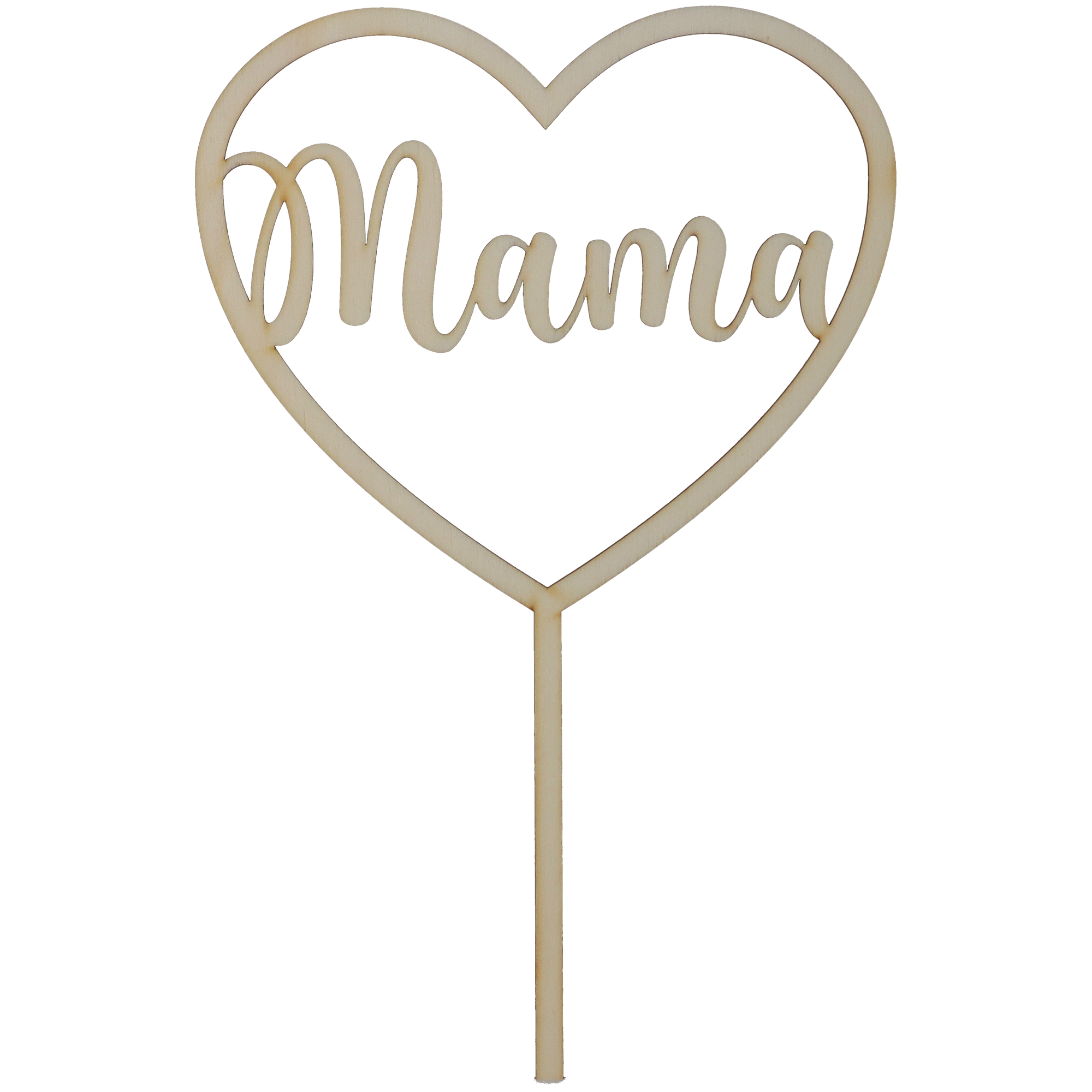 Cake Topper "Mama" groß aus Holz