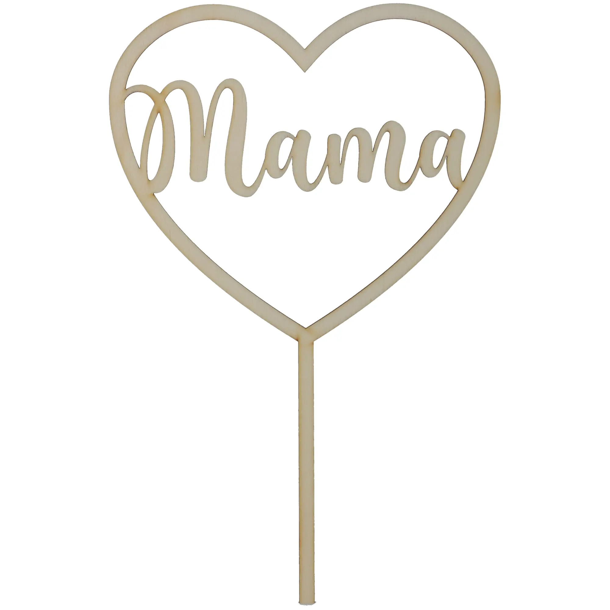 Cake Topper "Mama" groß aus Holz