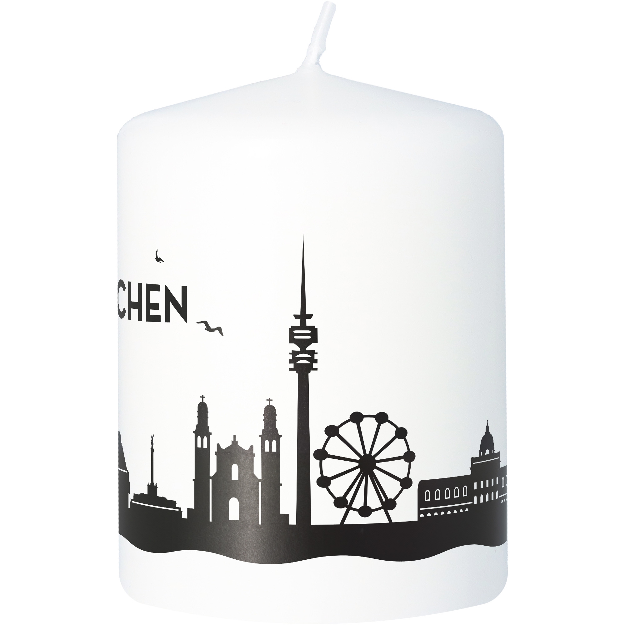Stumpenkerze Skyline München Stumpenkerze Skyline München