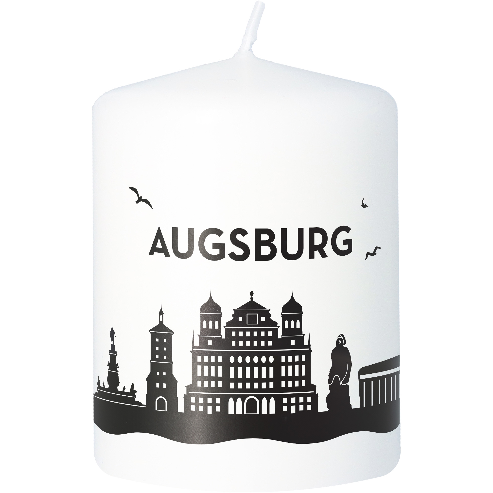Stumpenkerze Skyline Augsburg Stumpenkerze Skyline Augsburg