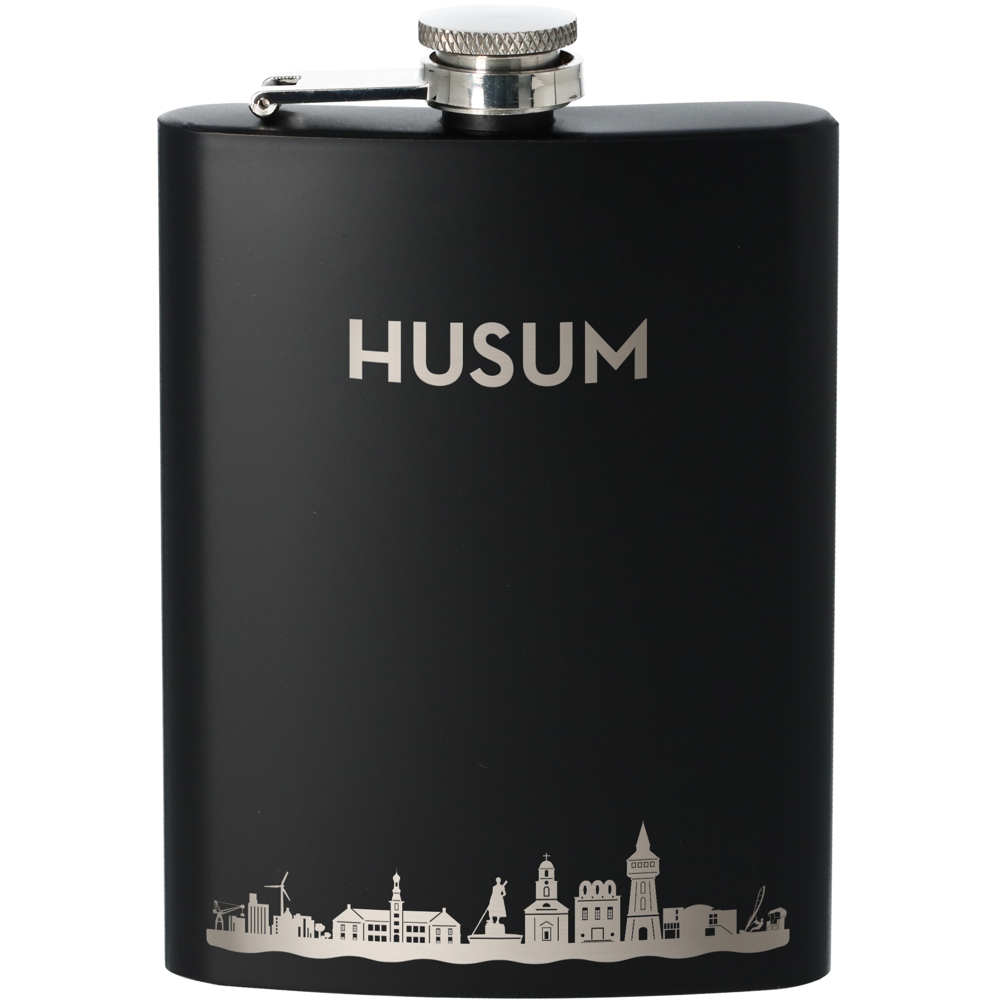 Flachmann Skyline Husum Flasche, Rasierwasser