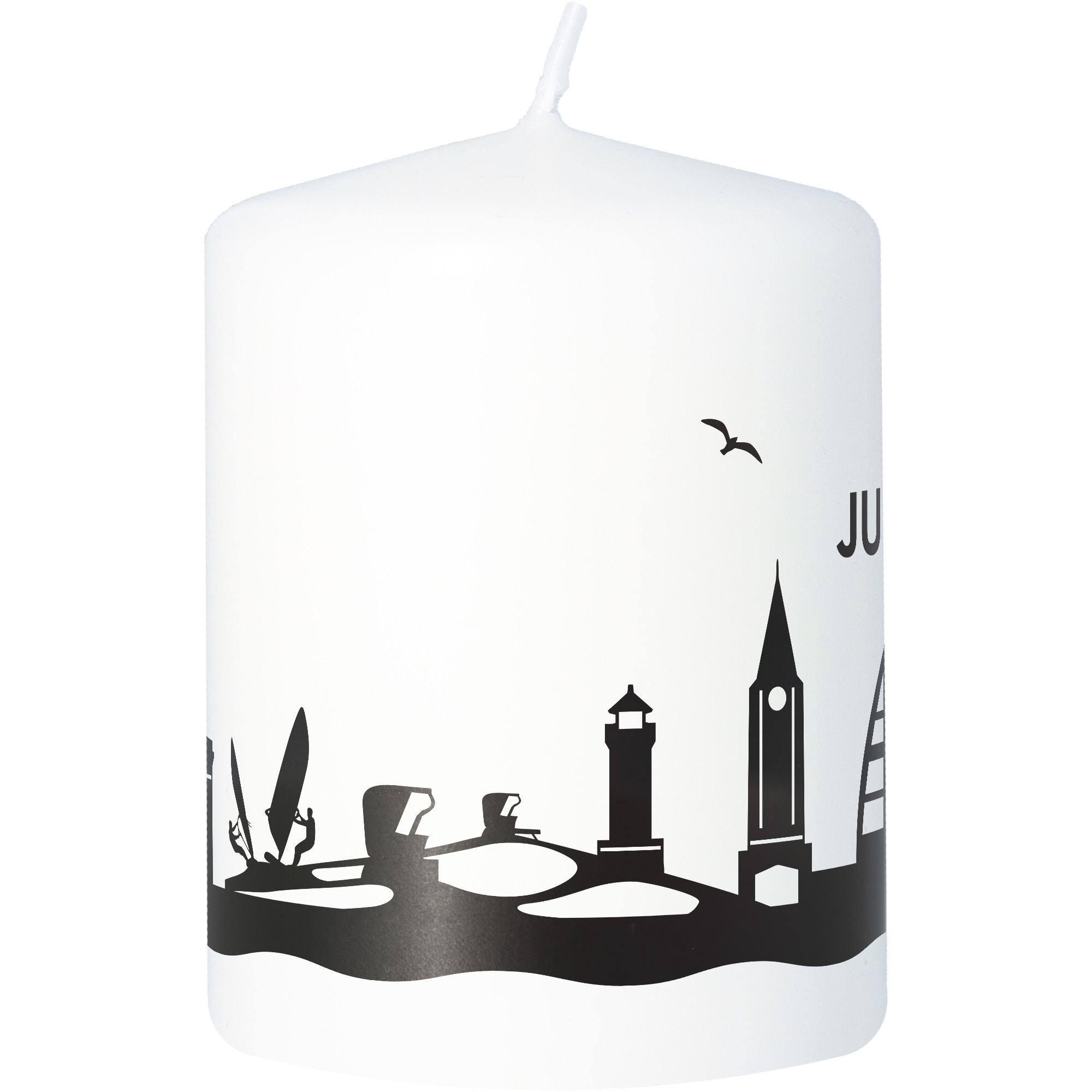 Stumpenkerze Skyline Juist Stumpenkerze Skyline Juist