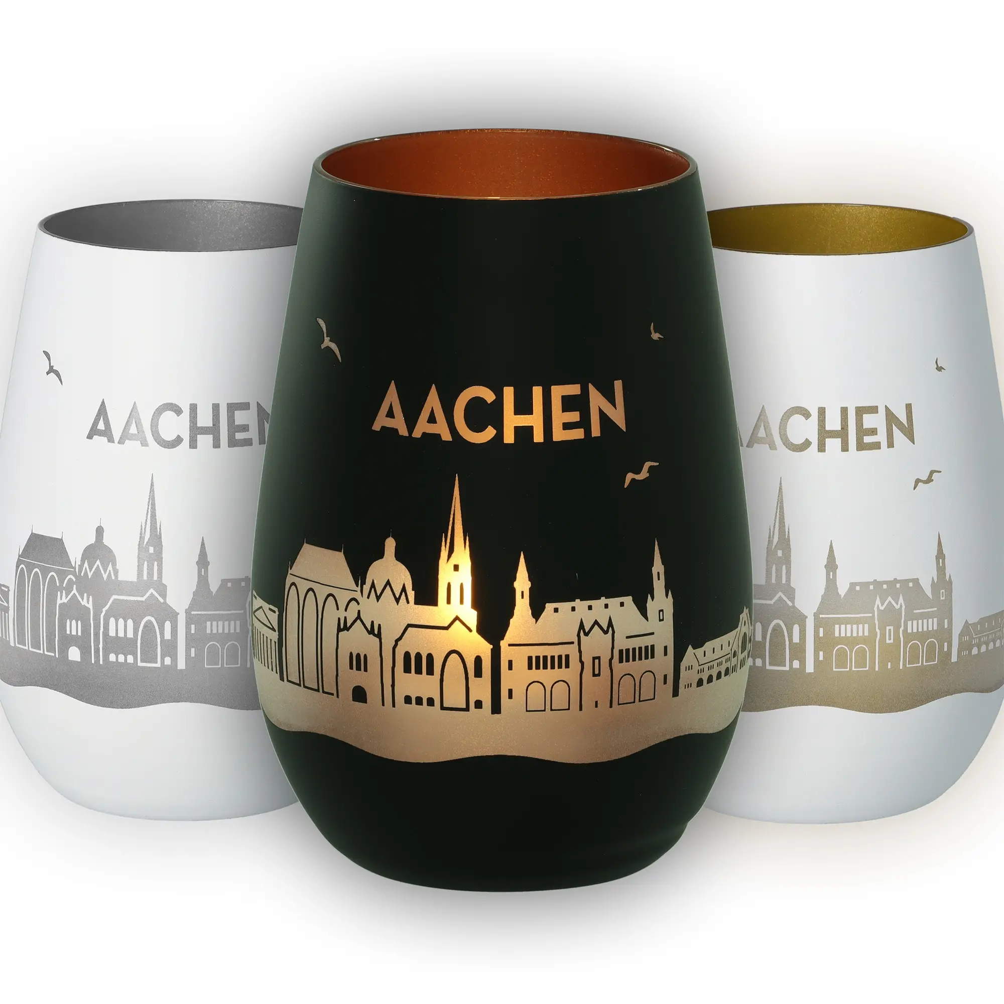 Tumbler, Trinkbecher, Keramik, Stadtansicht, Aachen