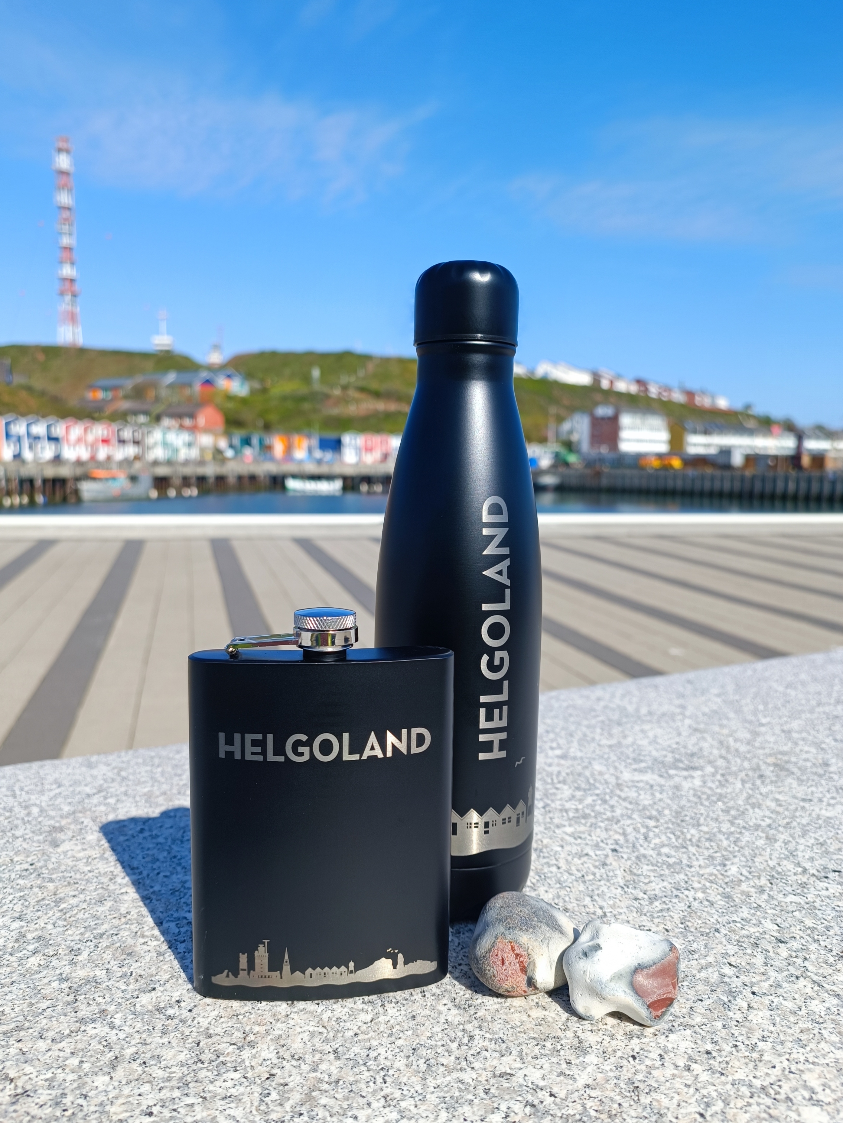 Flachmann Skyline Helgoland Flachmann Skyline Helgoland