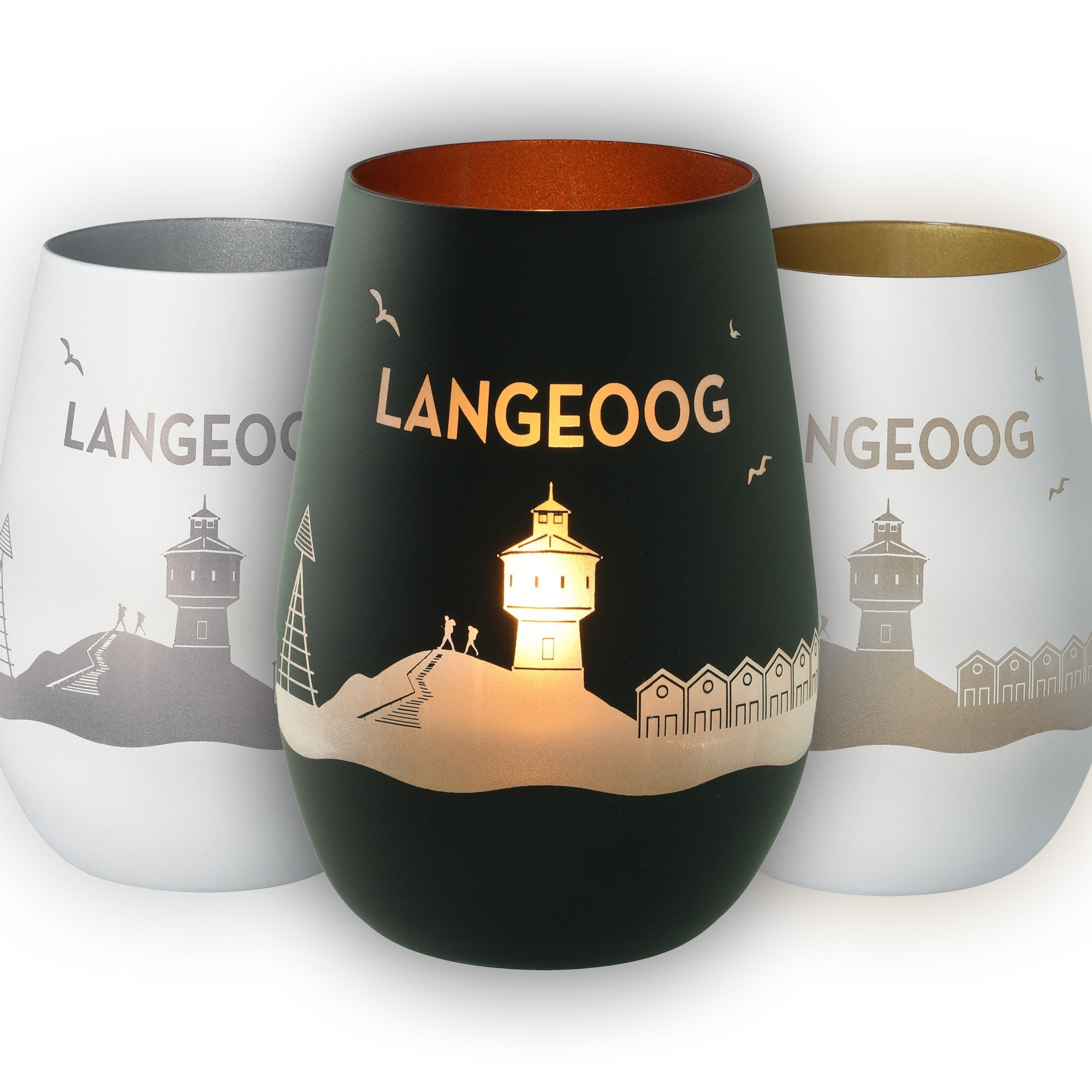 Tumblr, Langeoog, Kunststoffbecher, Leuchtturm, Sandlandschaft