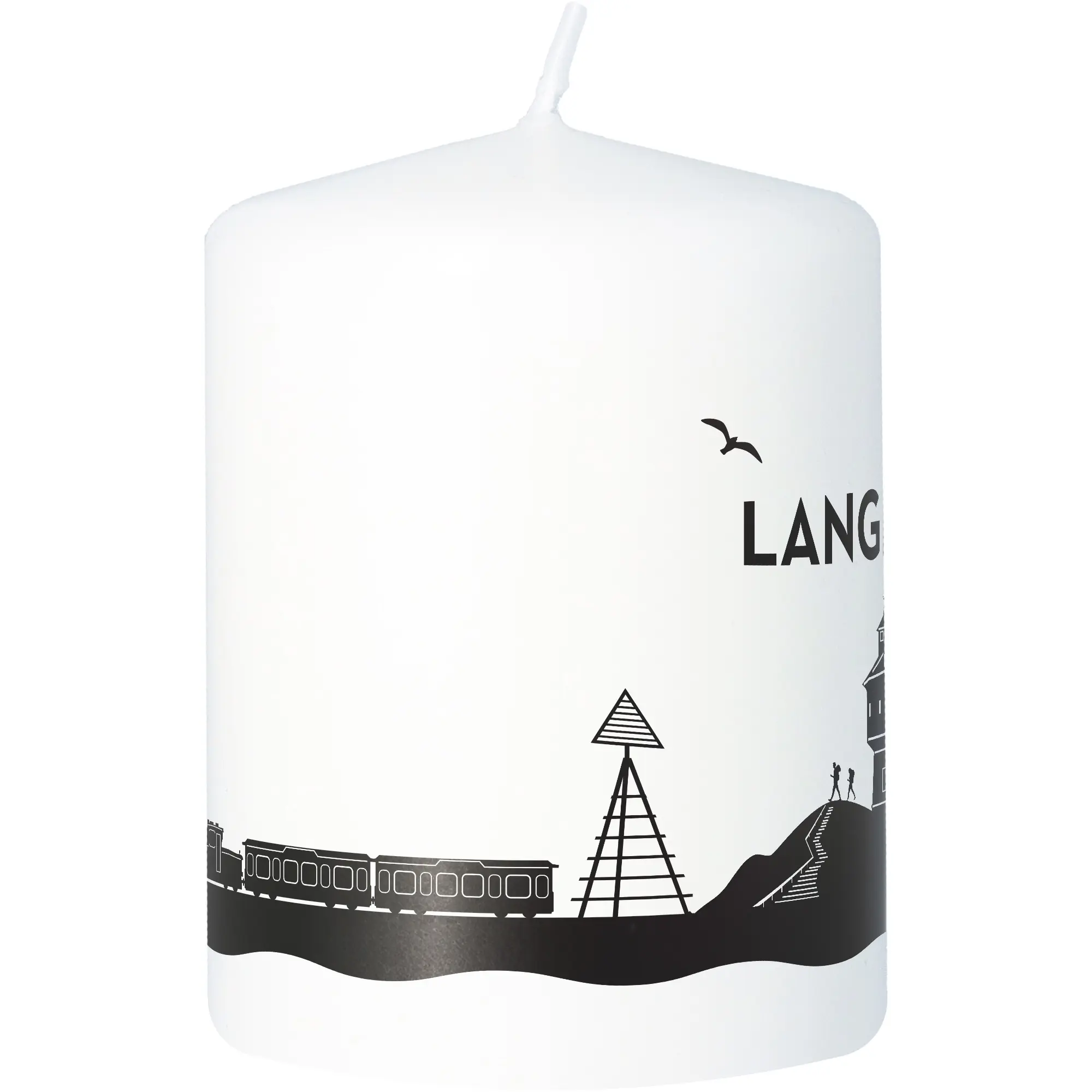 Stumpenkerze Skyline Langeoog