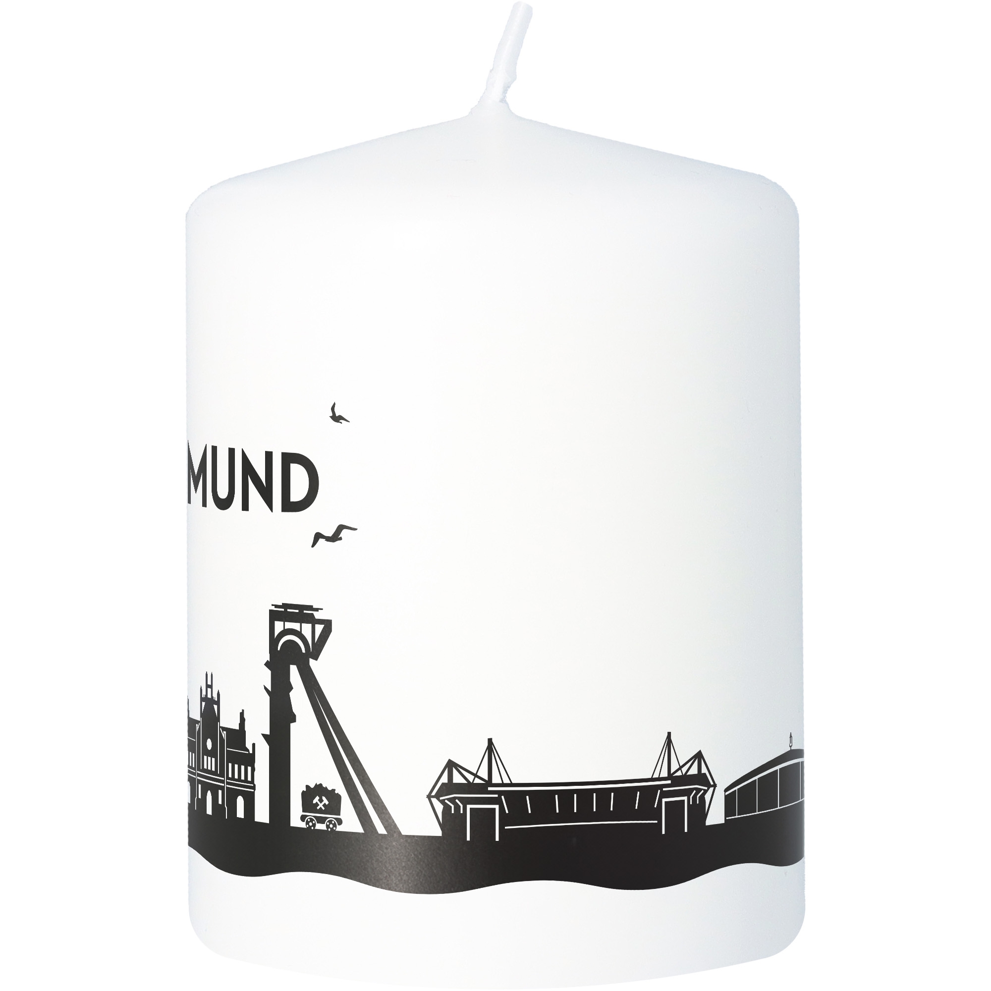 Stumpenkerze Skyline Dortmund Stumpenkerze Skyline Dortmund