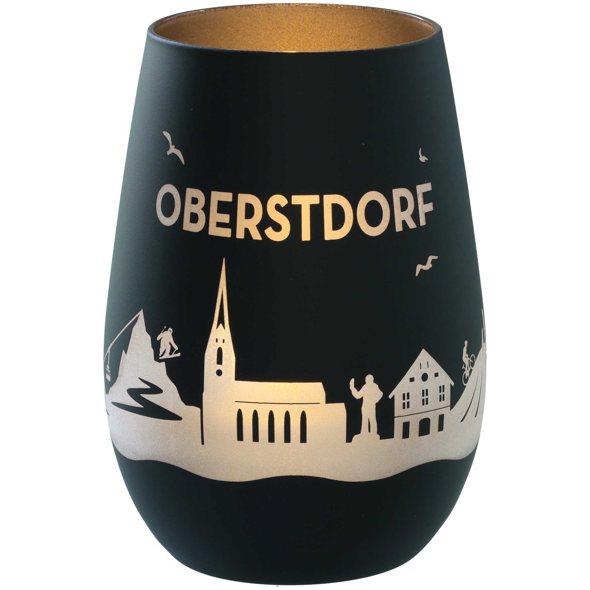 Windlicht Skyline Oberstdorf Krug, Töpferei