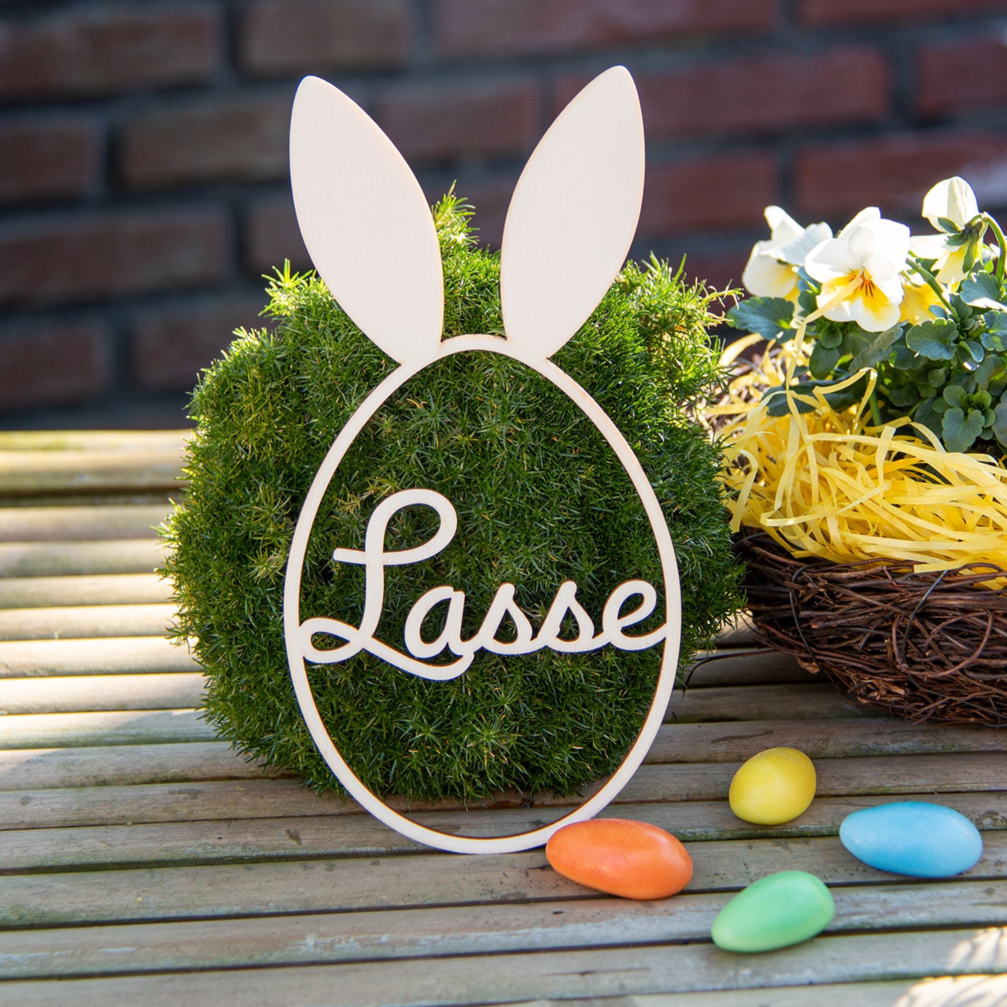 Anhänger Osterei groß Anhänger Osterei groß