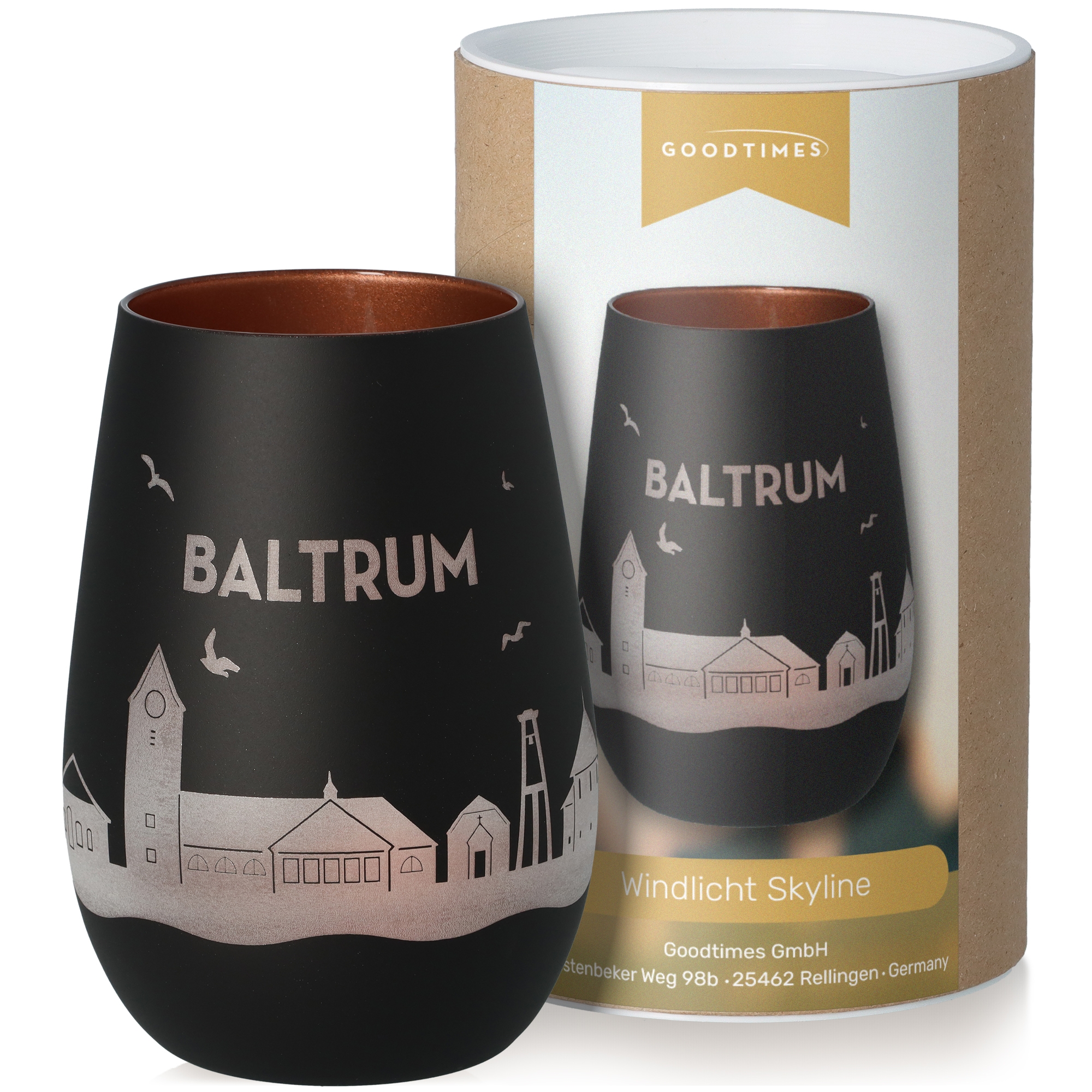 Windlicht Skyline Baltrum Krug, Töpferei