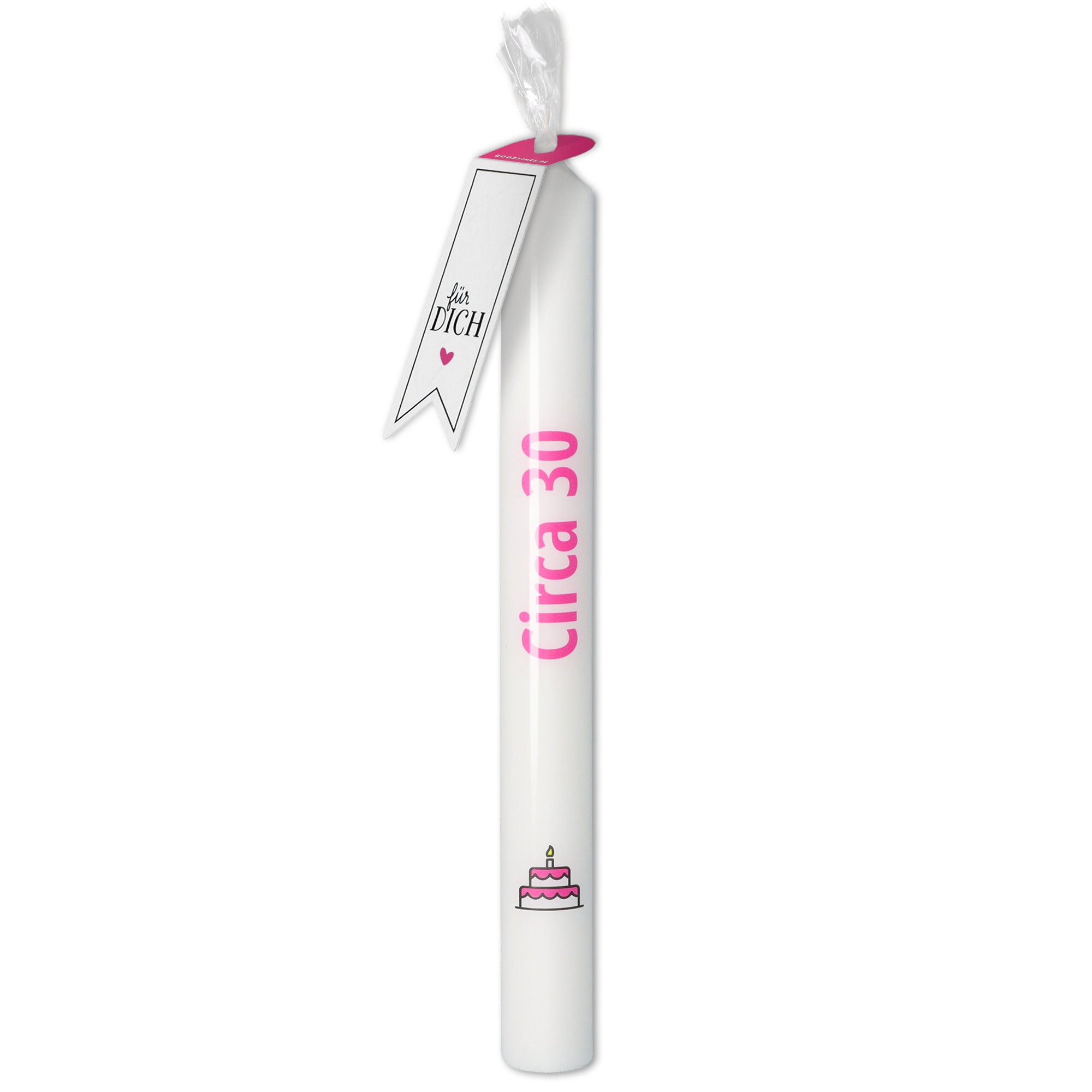 Stabkerze "Circa 30" Pink
