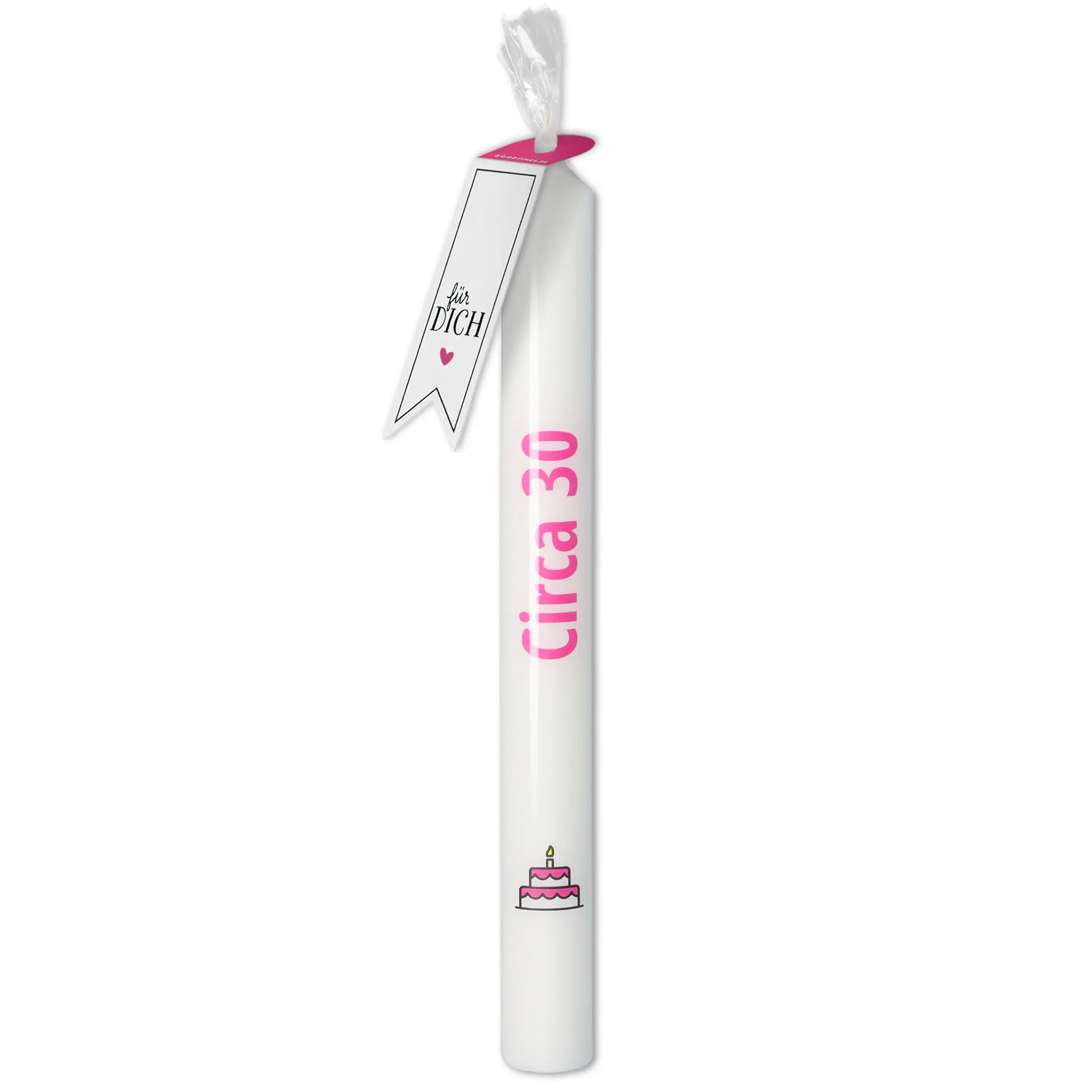 Stabkerze "Circa 30" Pink