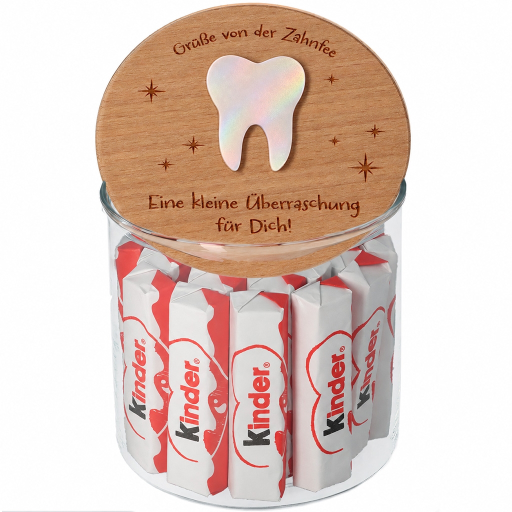 Geschenkglas "Grüße von der Zahnfee"