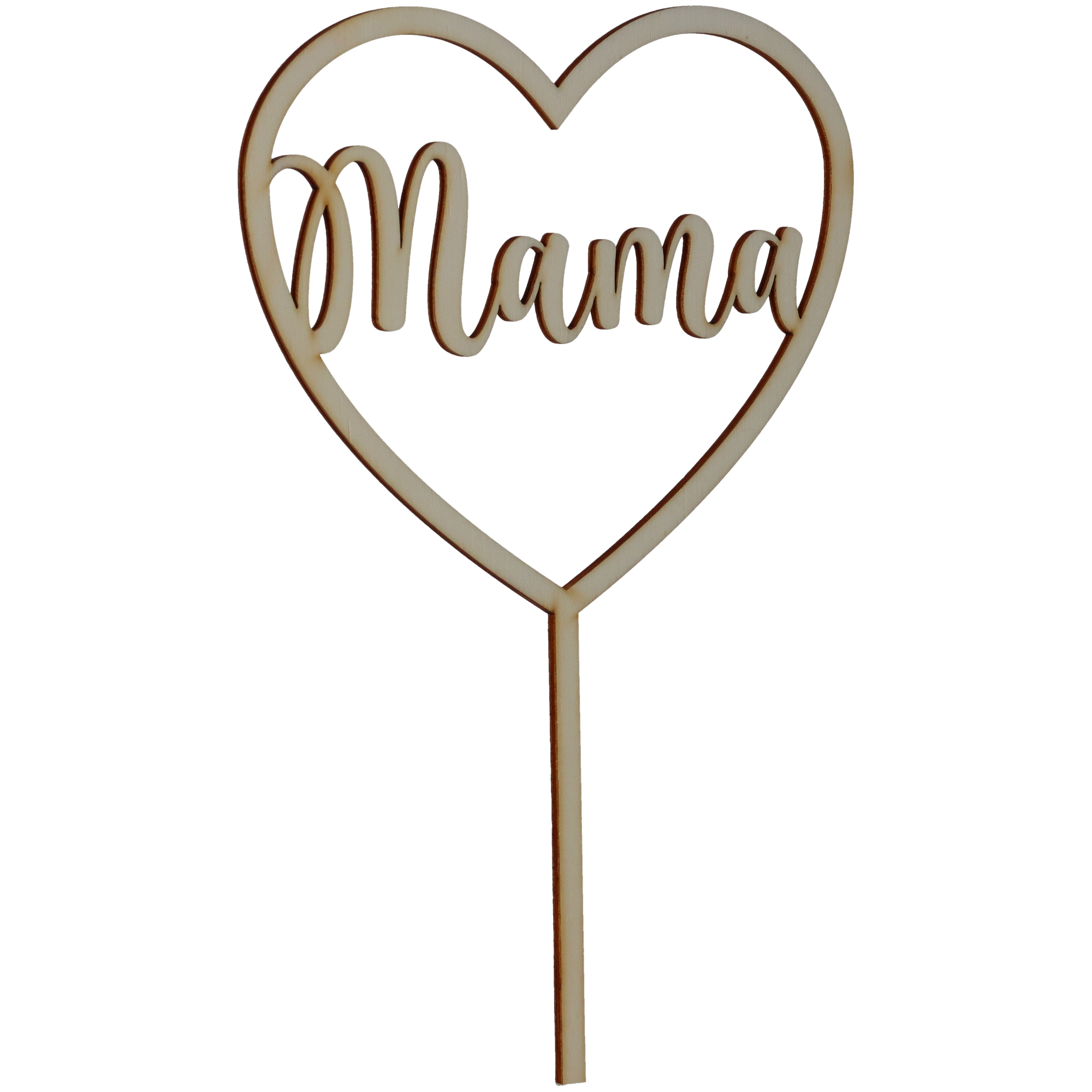 Cake Topper "Mama" groß aus Holz
