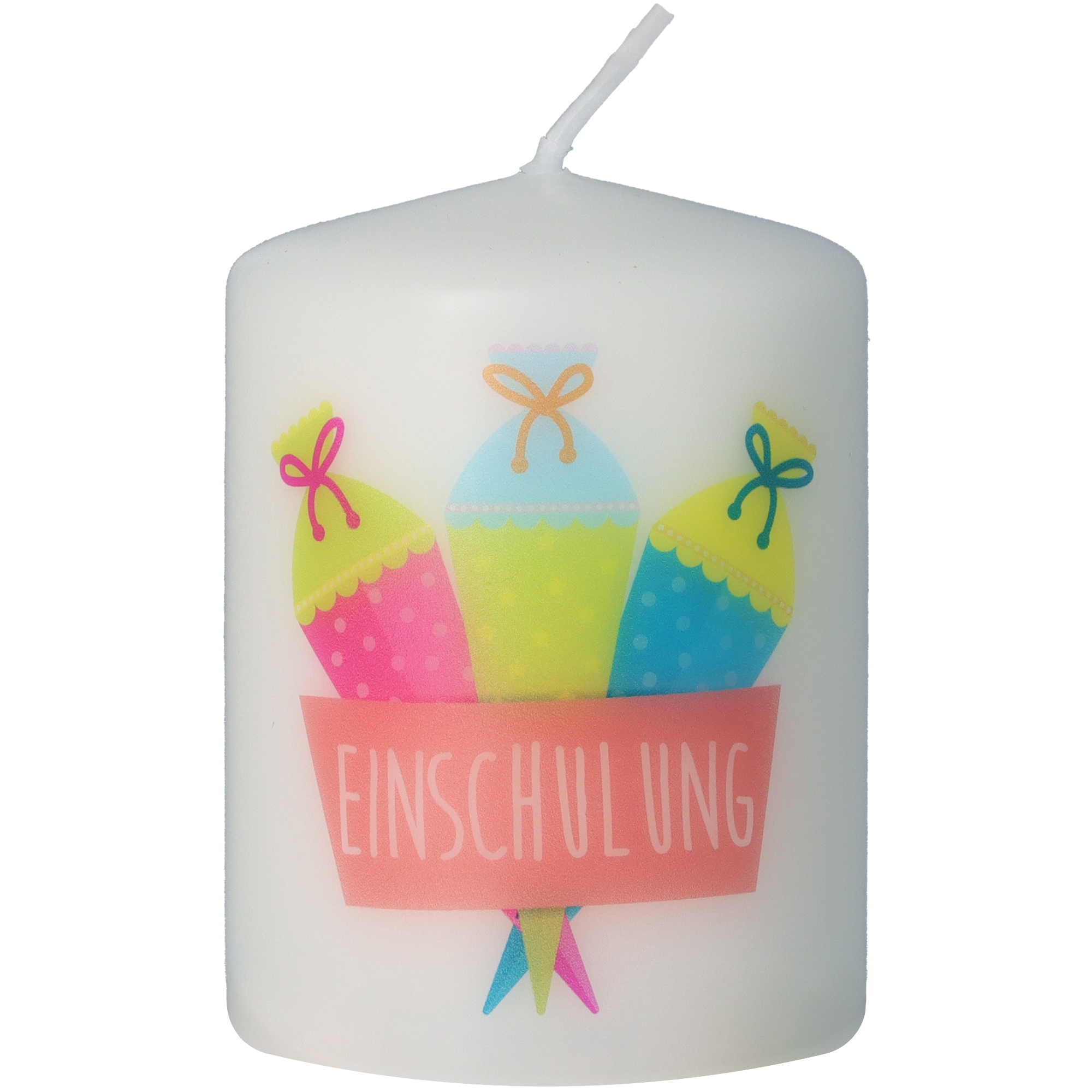 Stumpenkerze "Einschulung" Stumpenkerze "Einschulung"