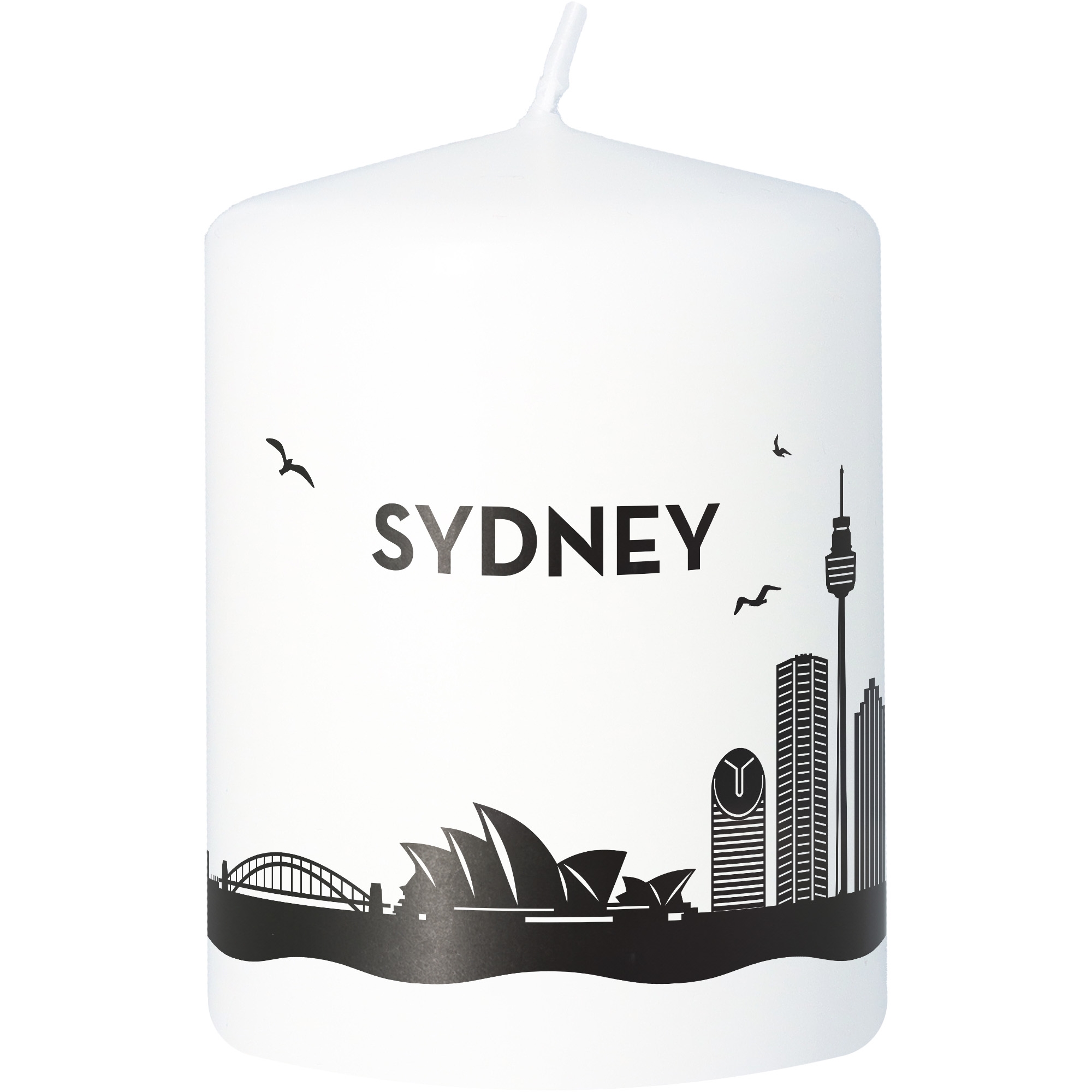 Stumpenkerze Skyline Sydney Kerze, Tier, Vogel