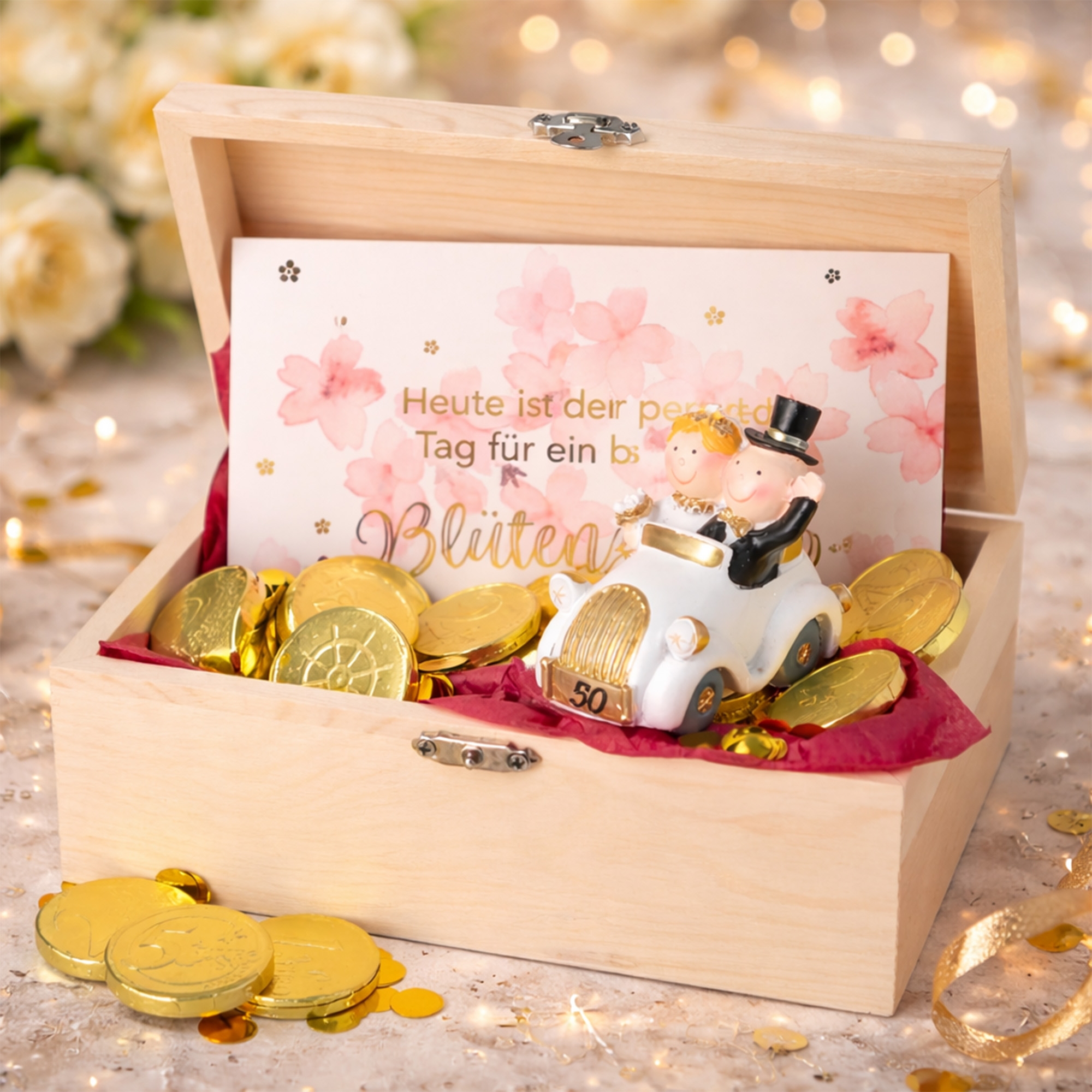 Geschenkbox Goldene Hochzeit