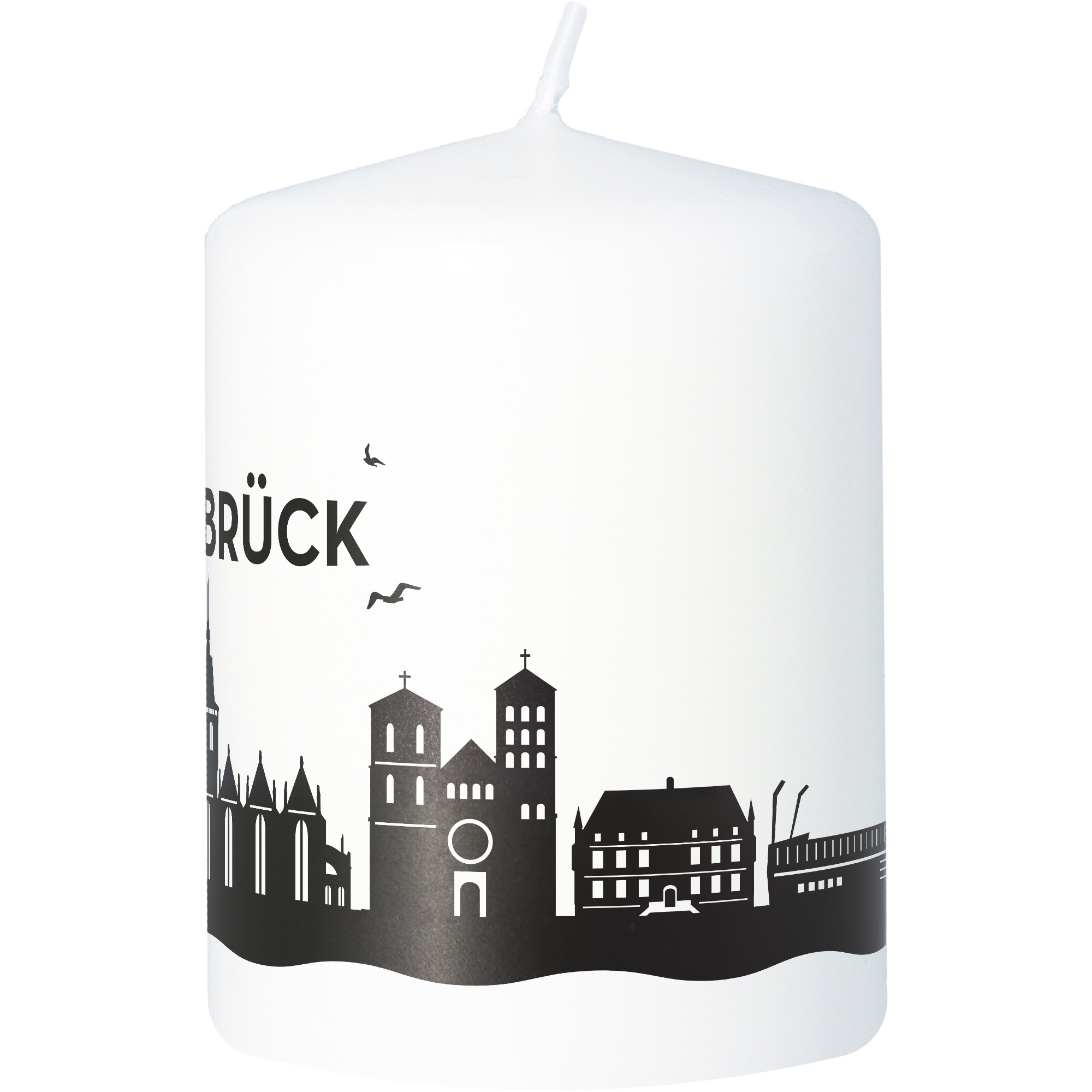 Stumpenkerze Skyline Osnabrück Stumpenkerze Skyline Osnabrück