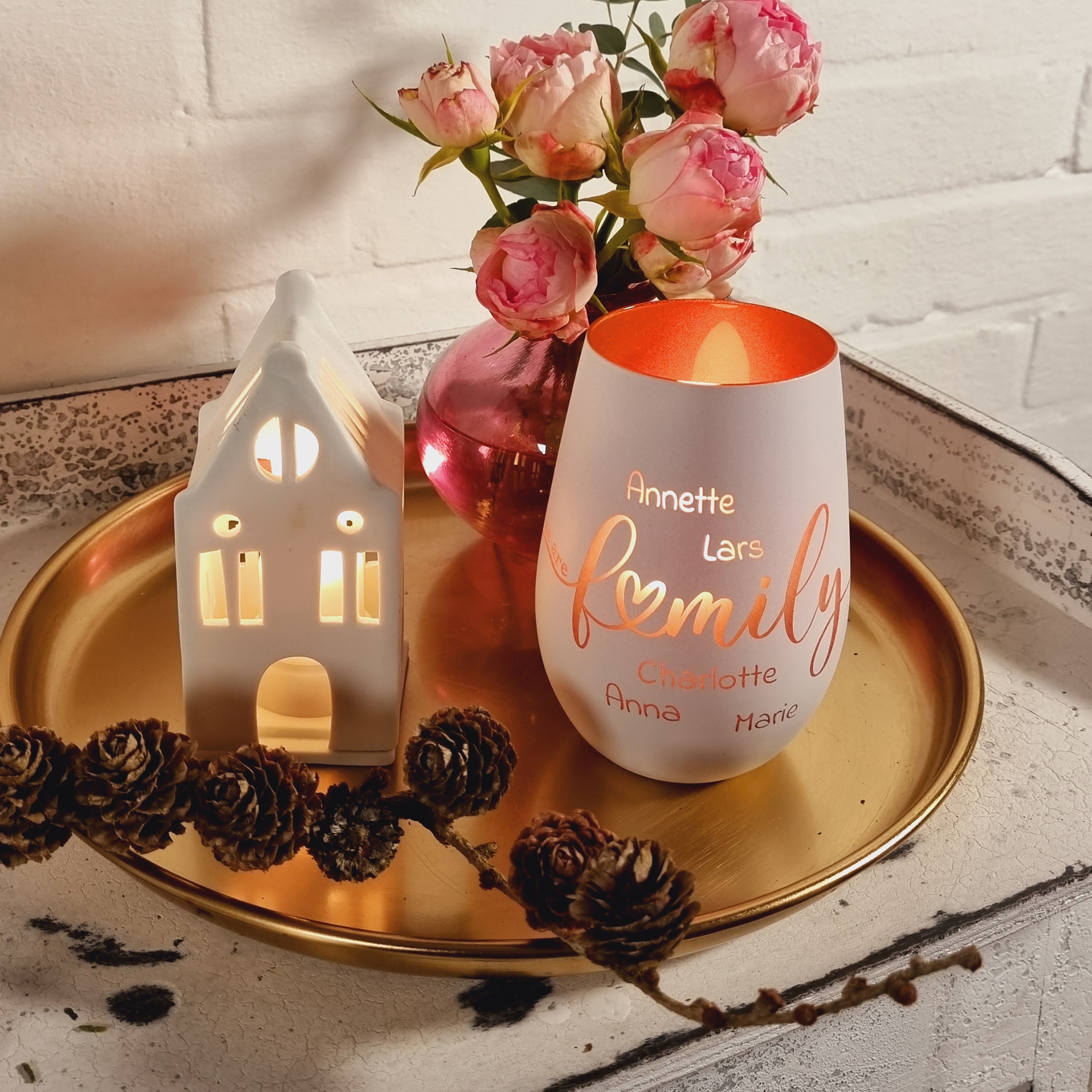 Windlicht "We Are Family" Windlicht "We Are Family"