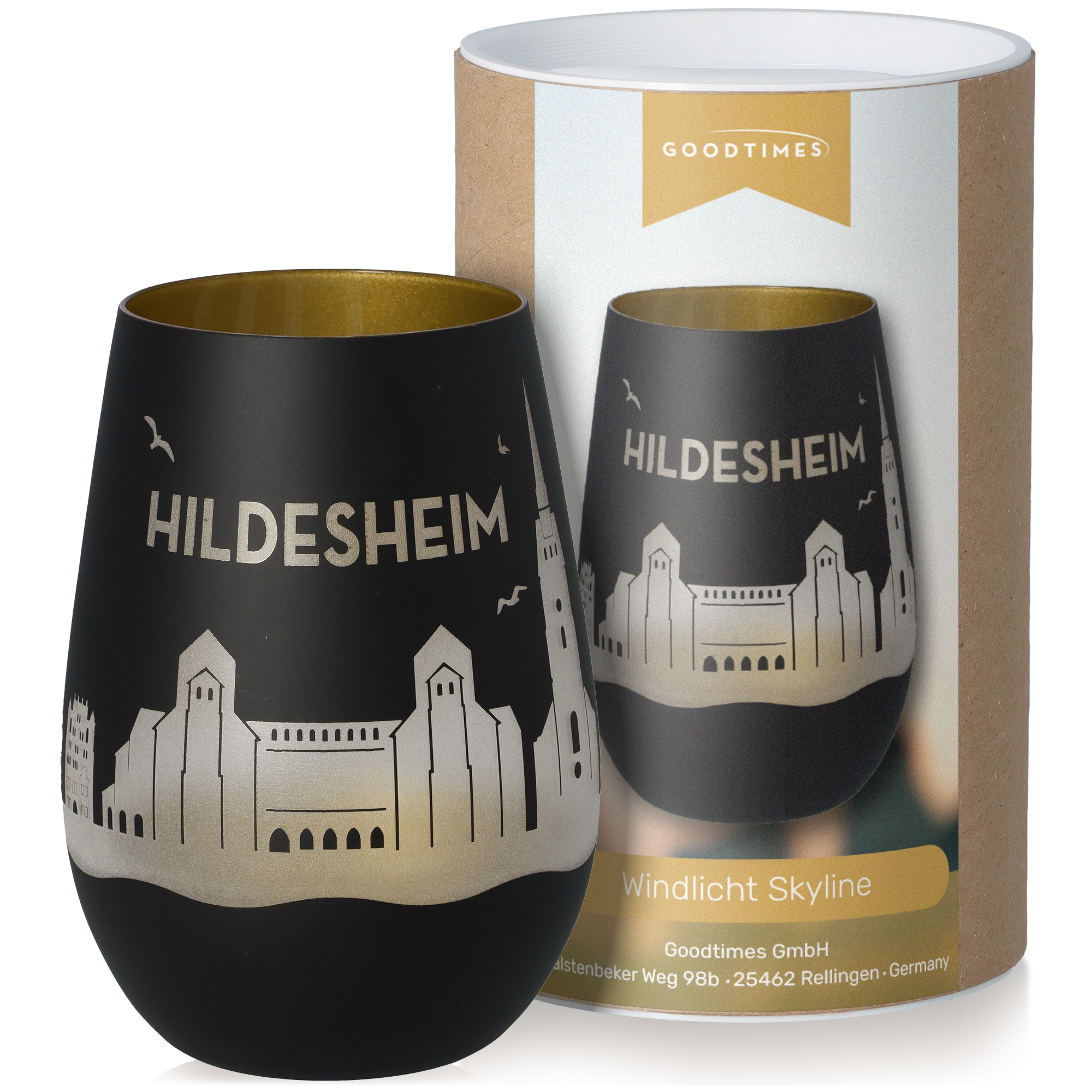 Windlicht Skyline Hildesheim Pokal