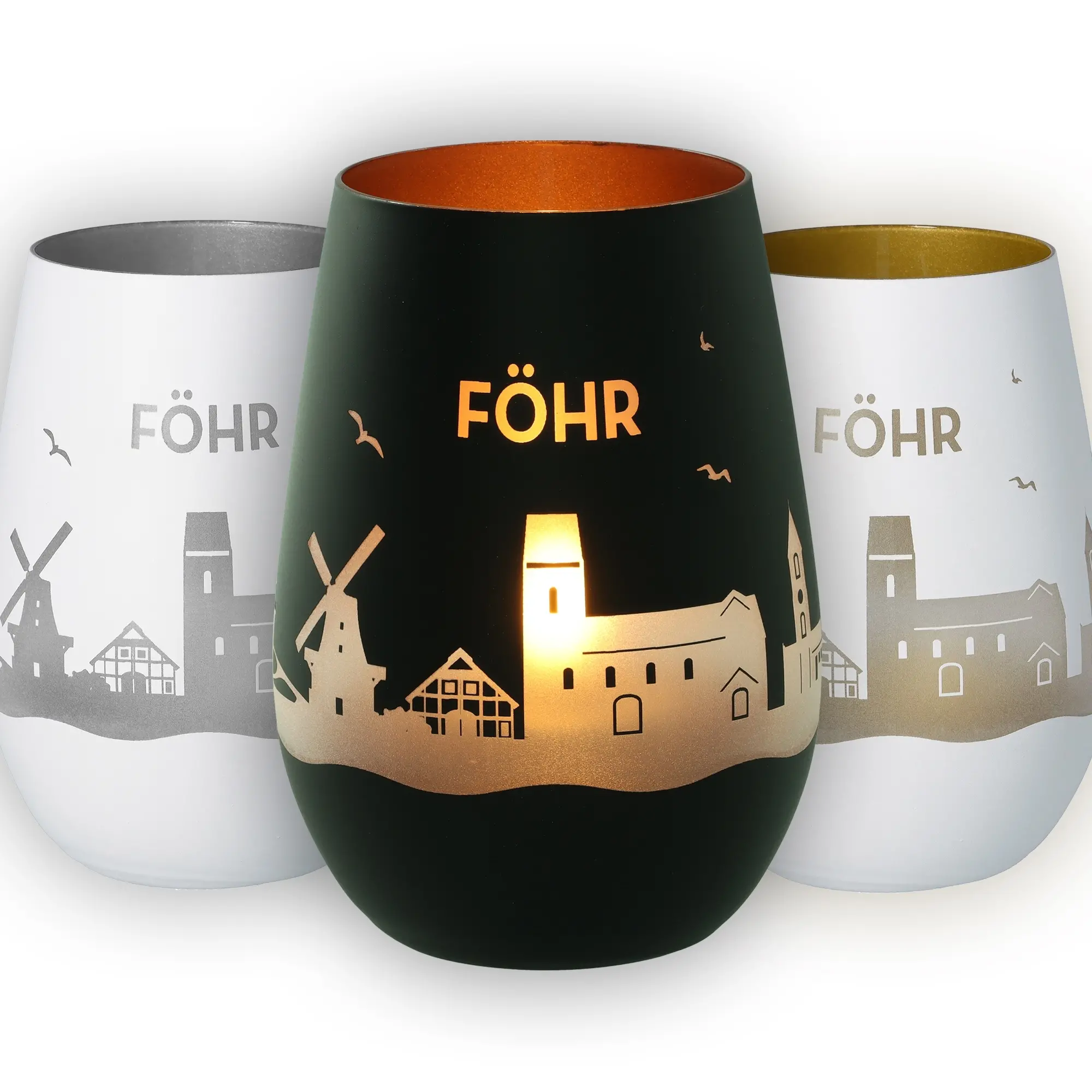 Glas, Becher, Trinkbecher, Schwarz, Goldene Muster