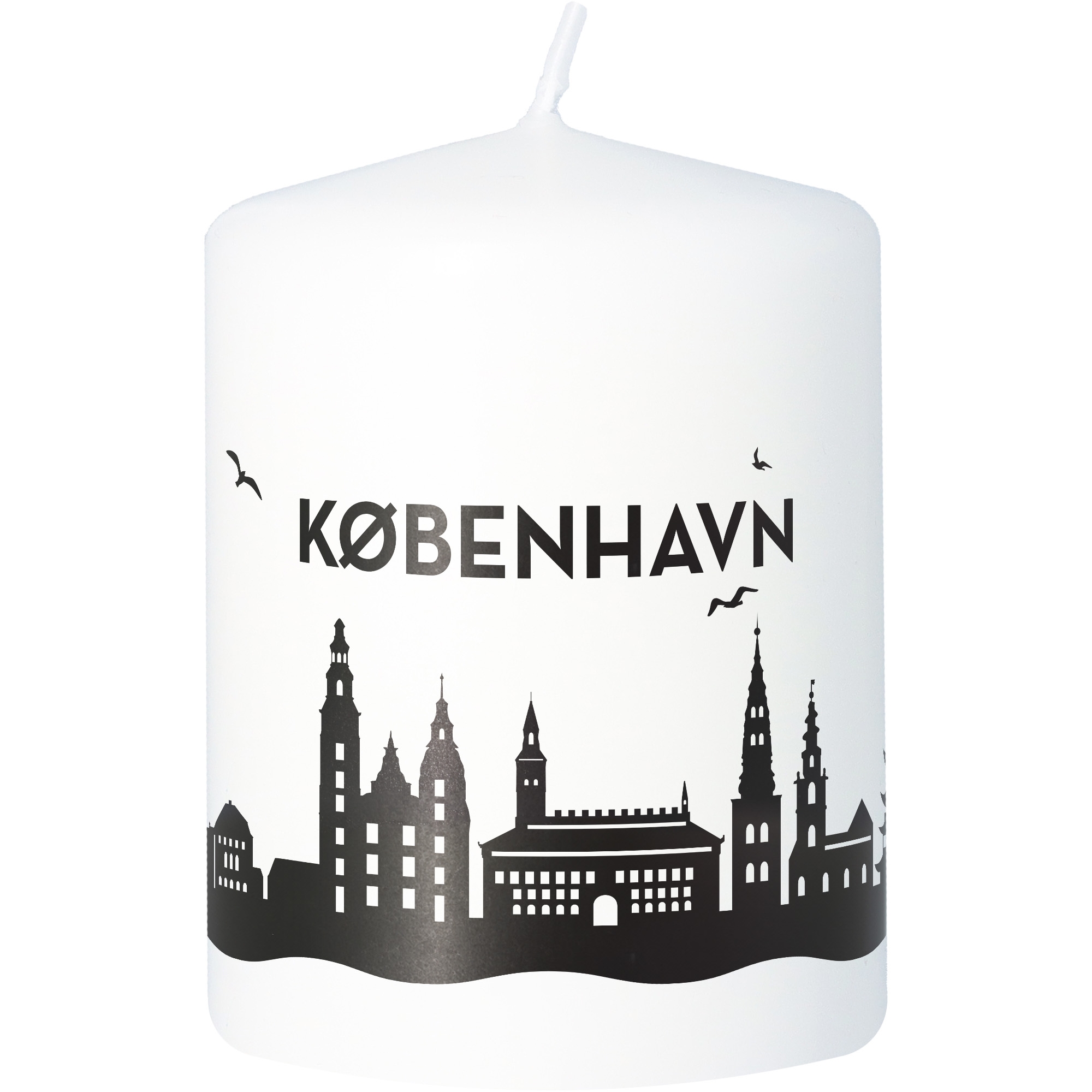 Stumpenkerze Skyline Kopenhagen Kerze