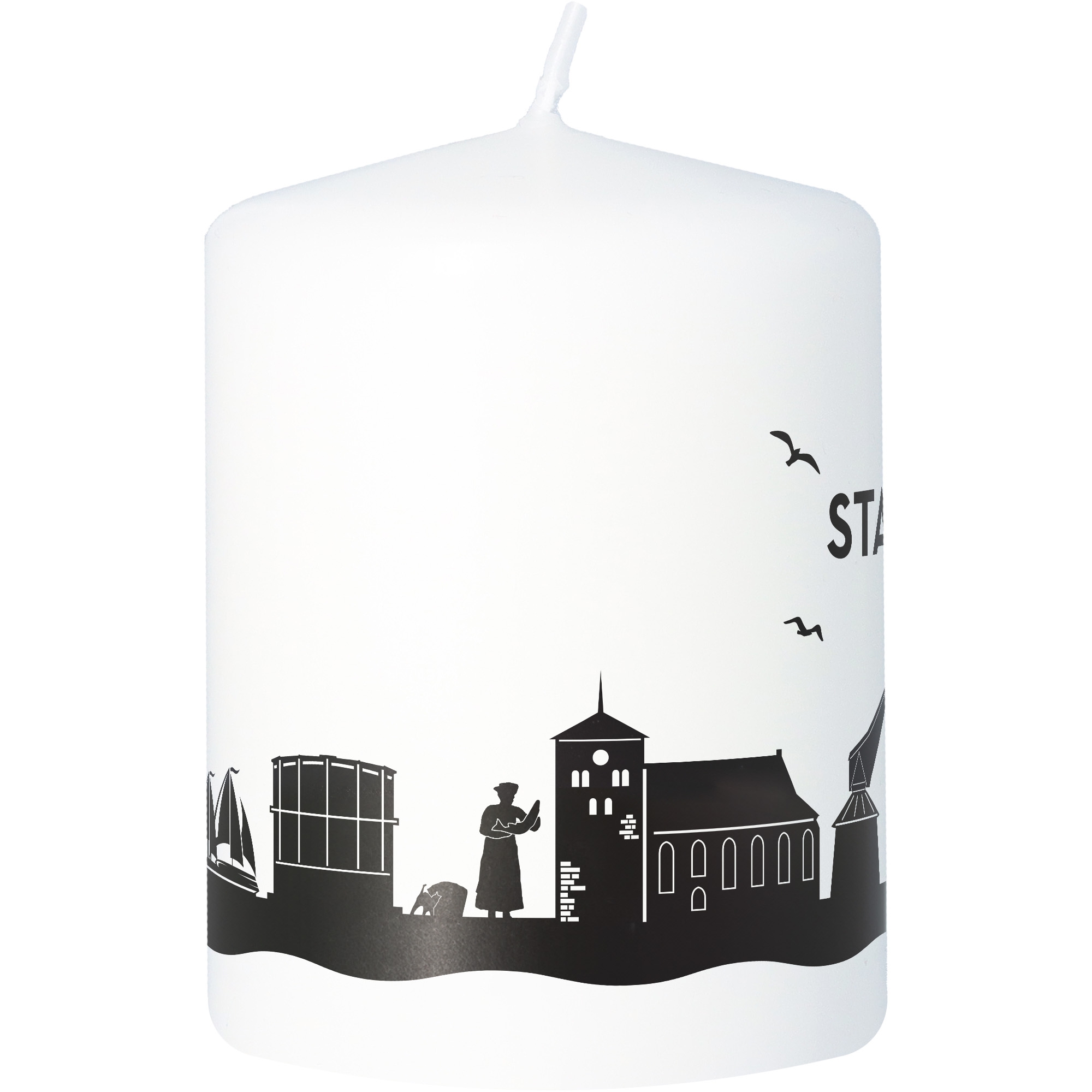 Stumpenkerze Skyline Stade