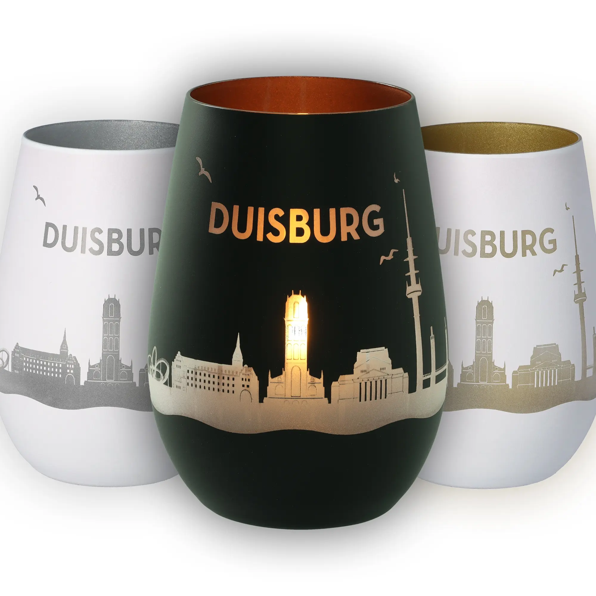 Windlicht Skyline Duisburg