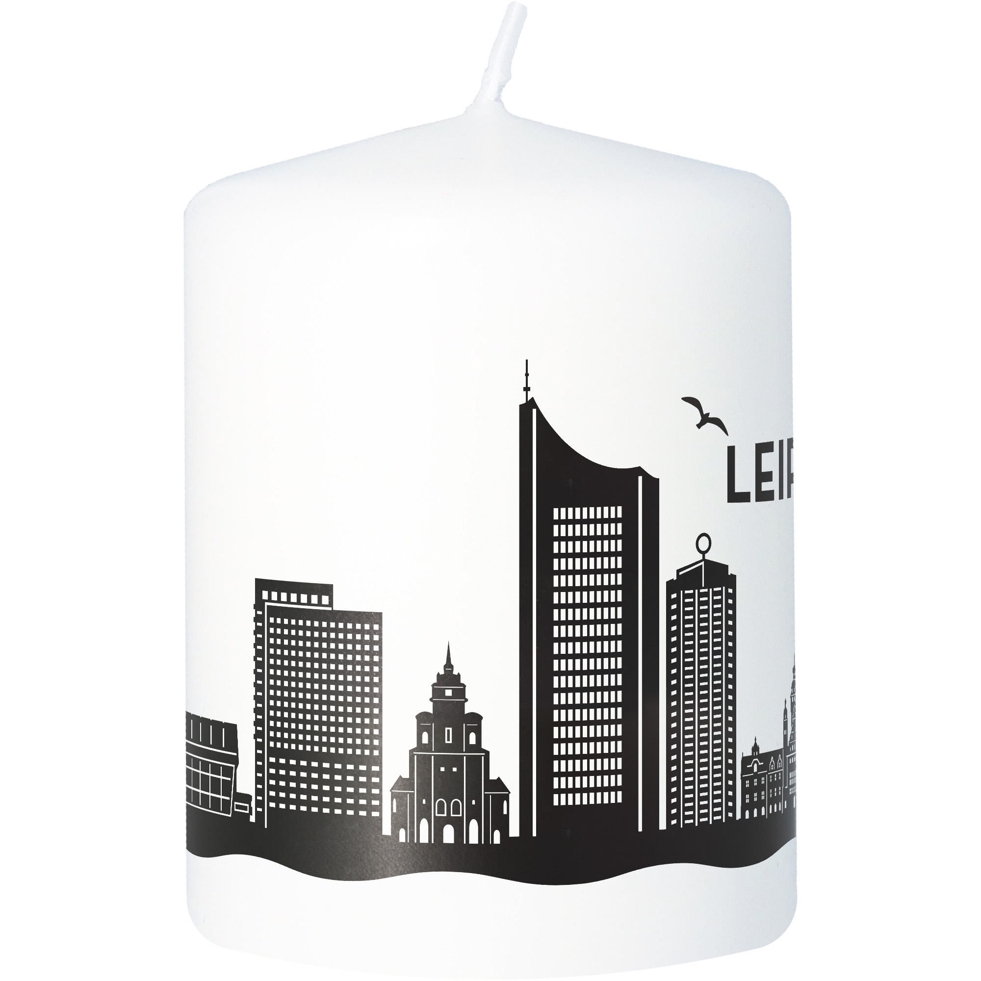 Stumpenkerze Skyline Leipzig Stumpenkerze Skyline Leipzig