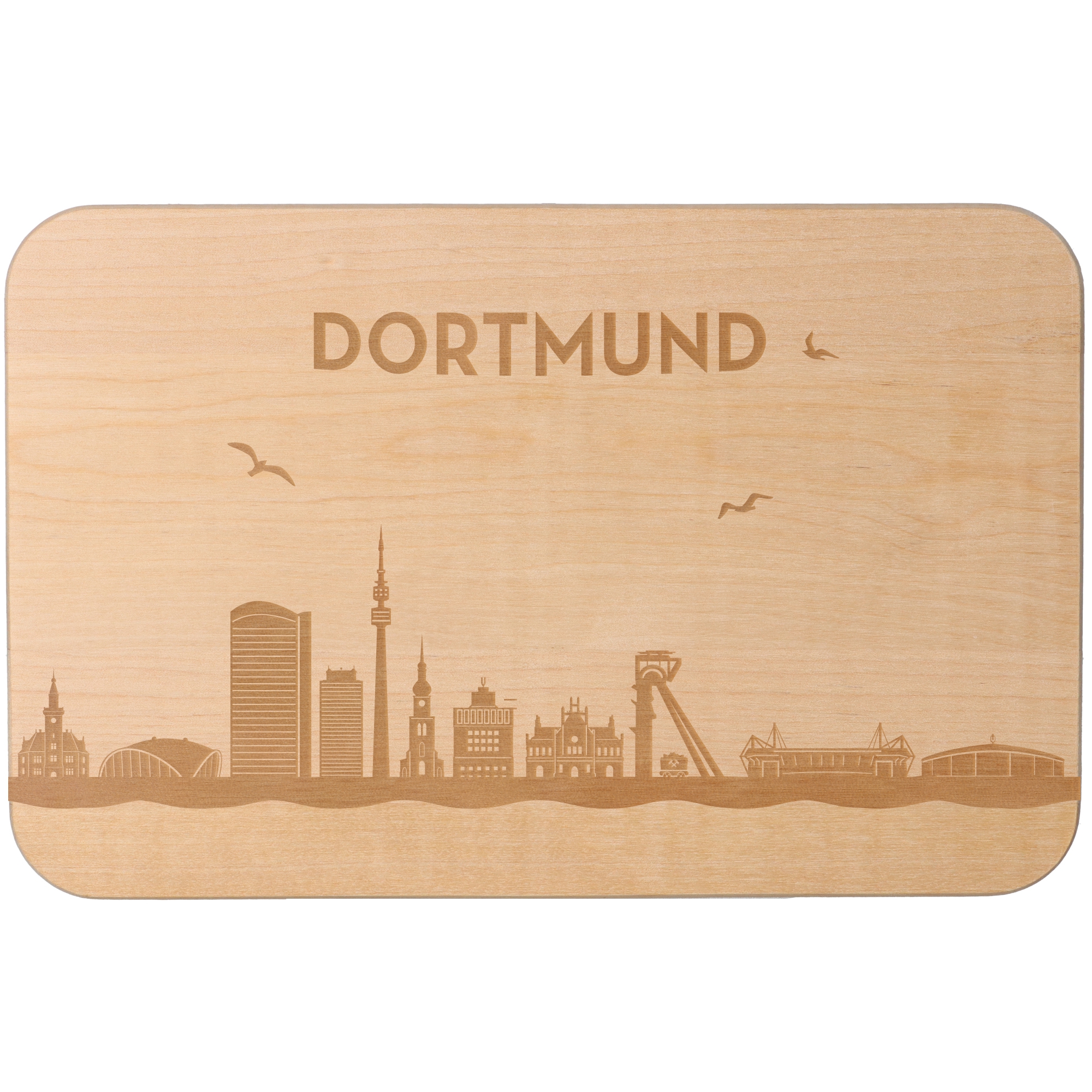 Frühstücksbrett Skyline Dortmund Frühstücksbrett Skyline Dortmund
