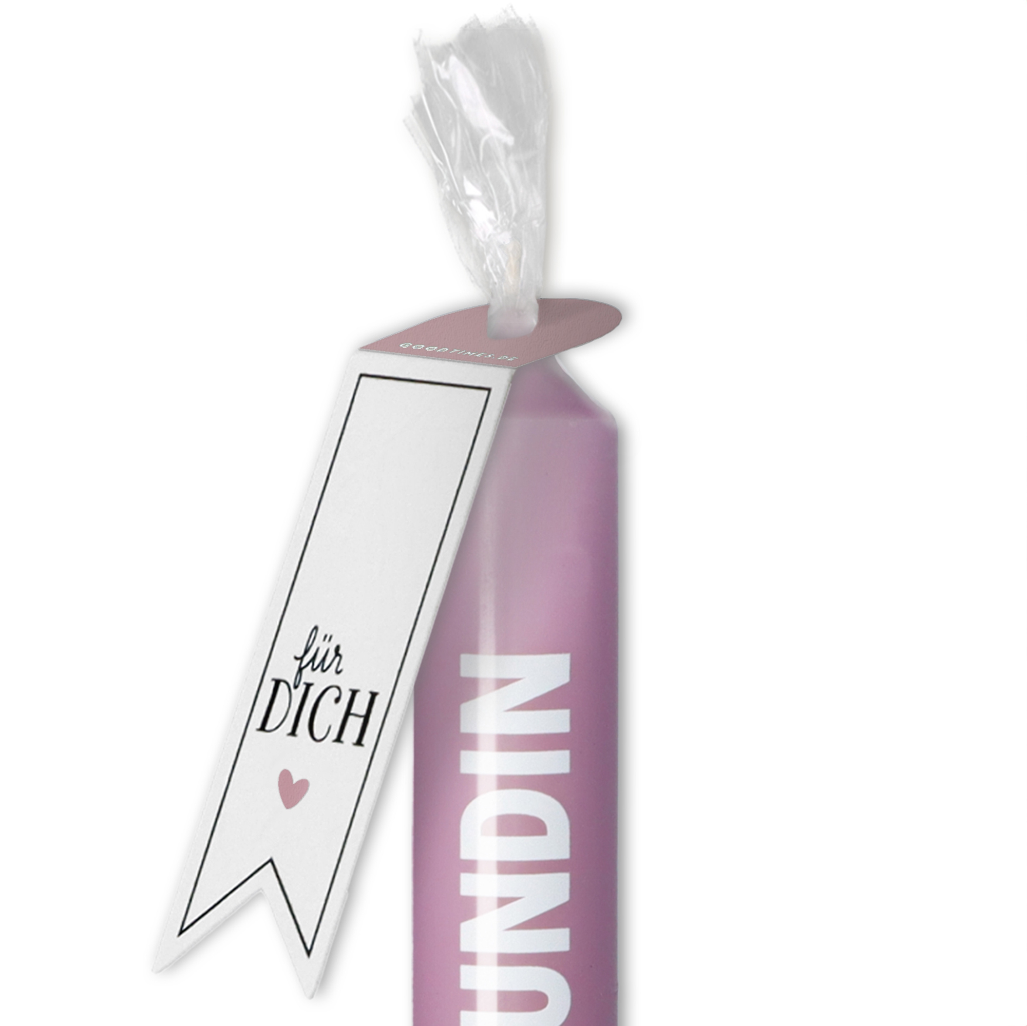 Stabkerze "Du bist die beste Freundin" Stabkerze "Du bist die beste Freundin"