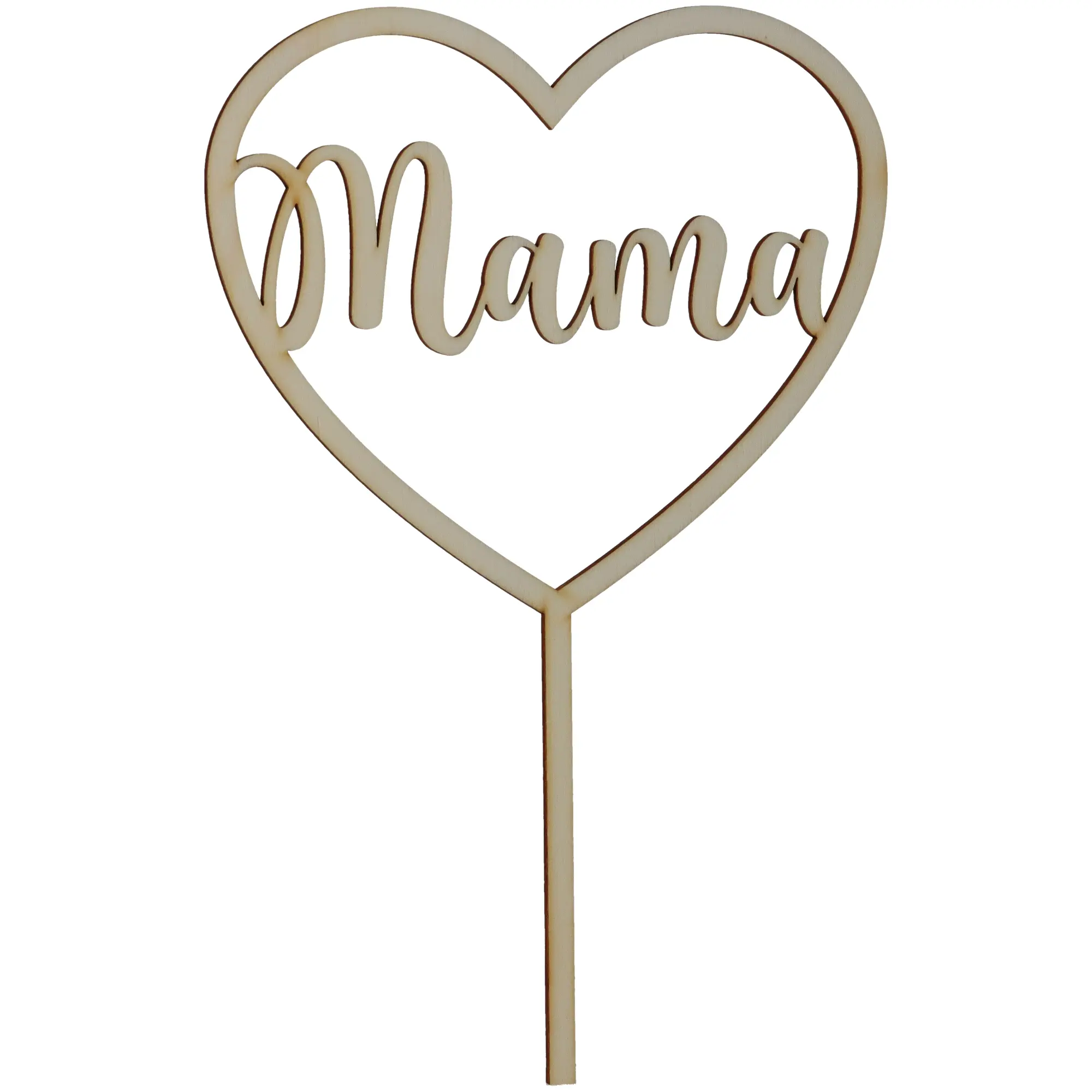 Cake Topper "Mama" groß aus Holz