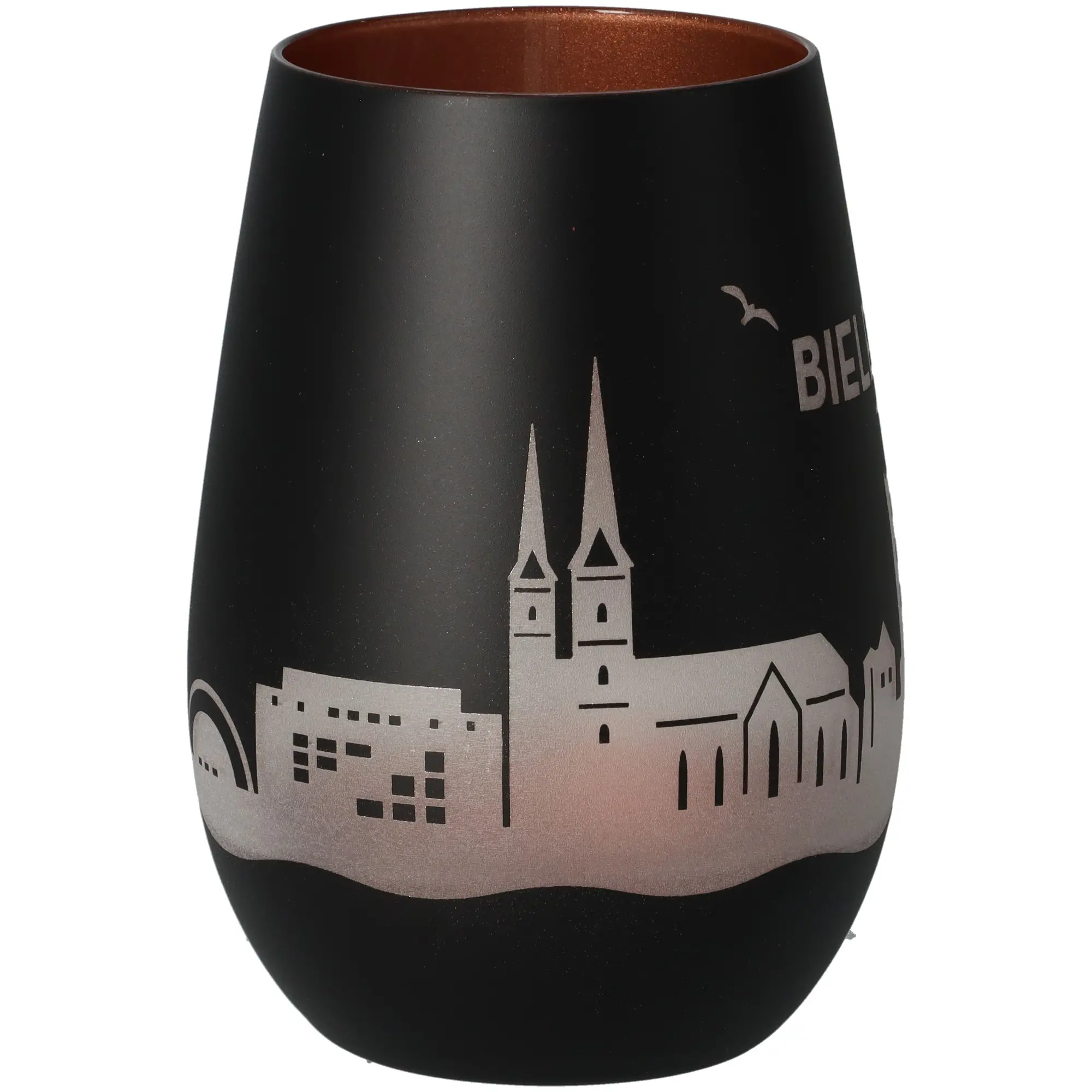 Vase, Schwarz, Silber, Städtisches Muster, Keramik