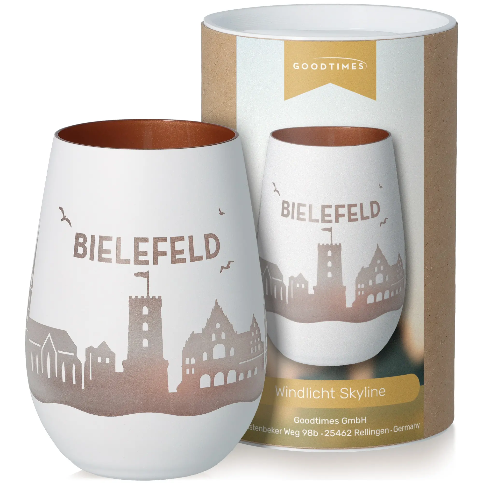 Bielefeld, Windlichter, Glas, Becher, Motive