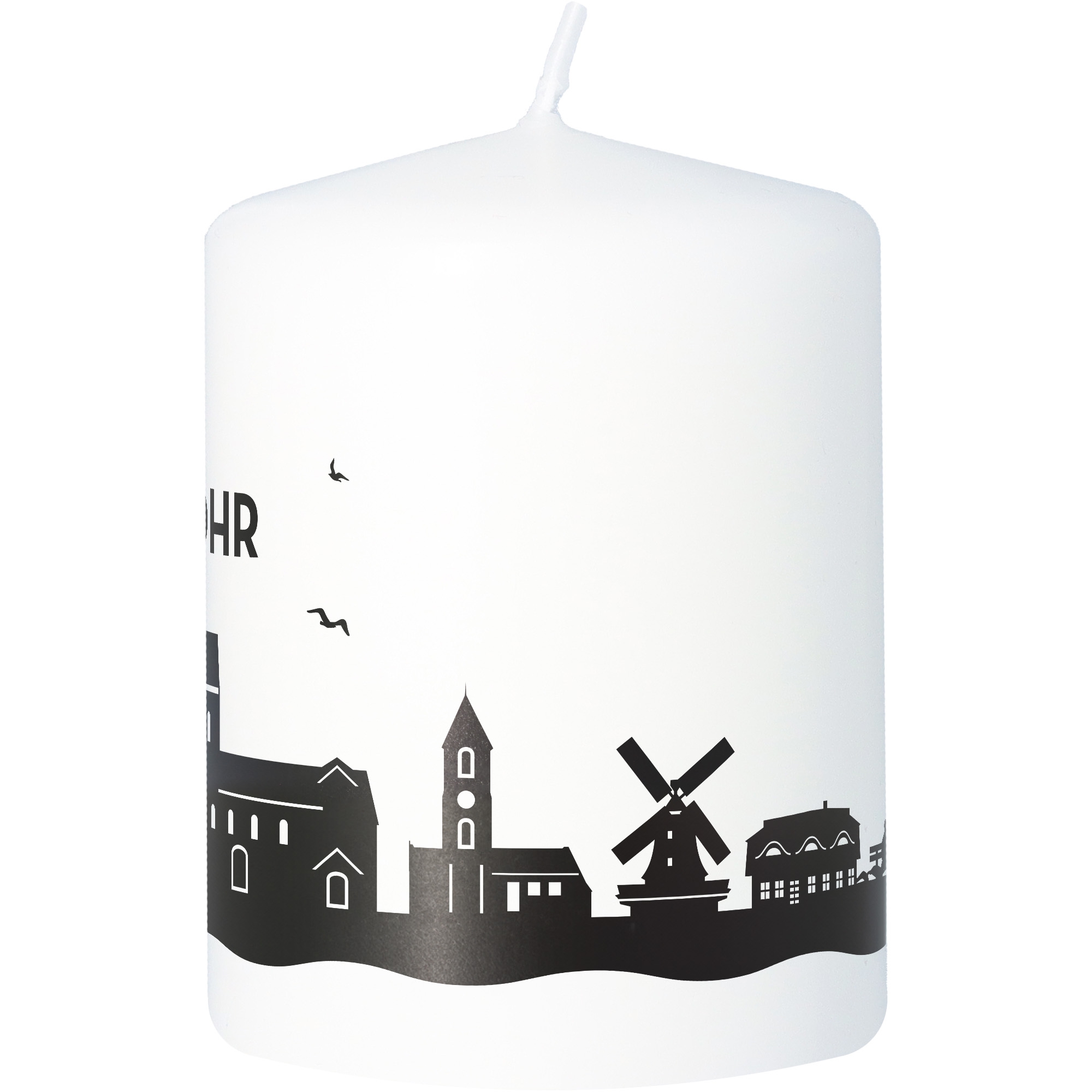 Stumpenkerze Skyline Föhr Stumpenkerze Skyline Föhr