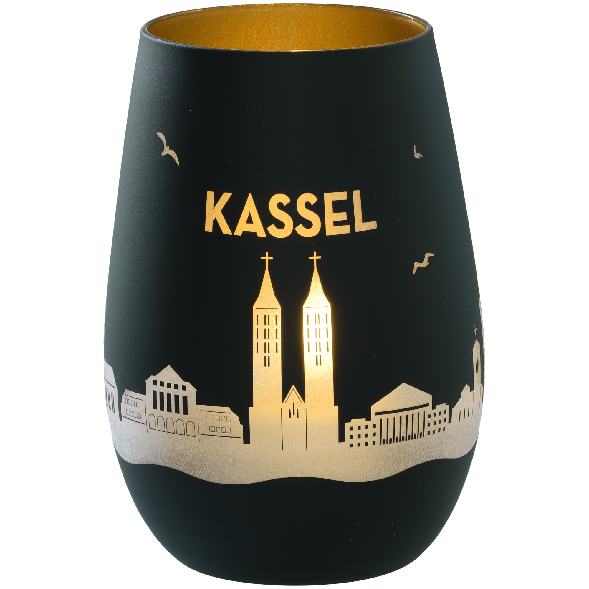 Windlicht Skyline Kassel Krug, Töpferei, Lampe