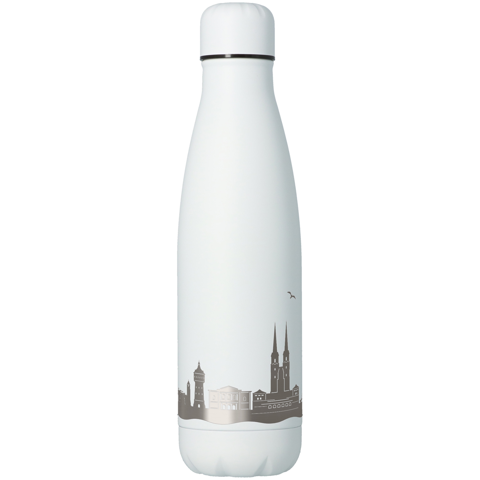 Trinkflasche Skyline Halle Flasche, Wasserflasche