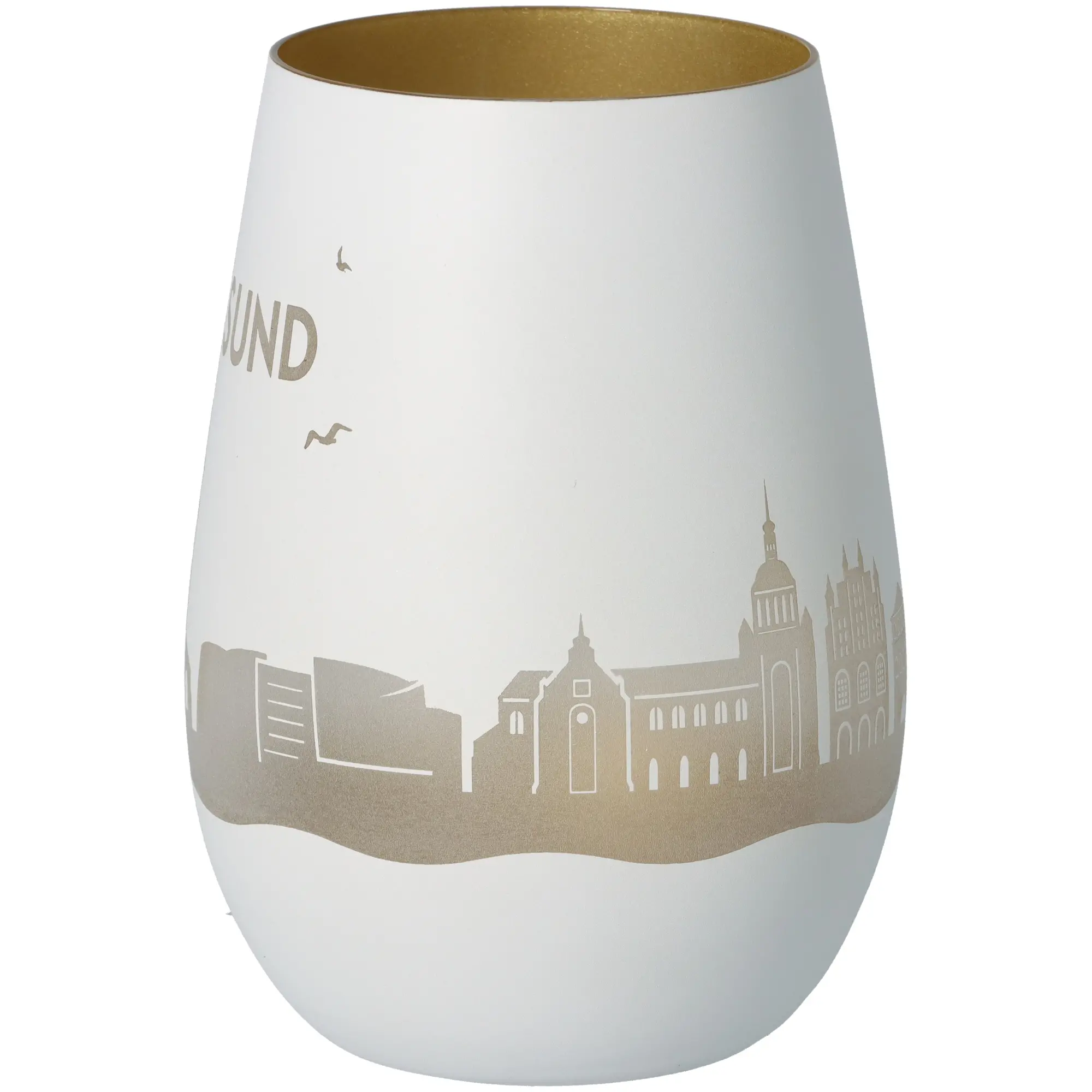 Windlicht Skyline Stralsund