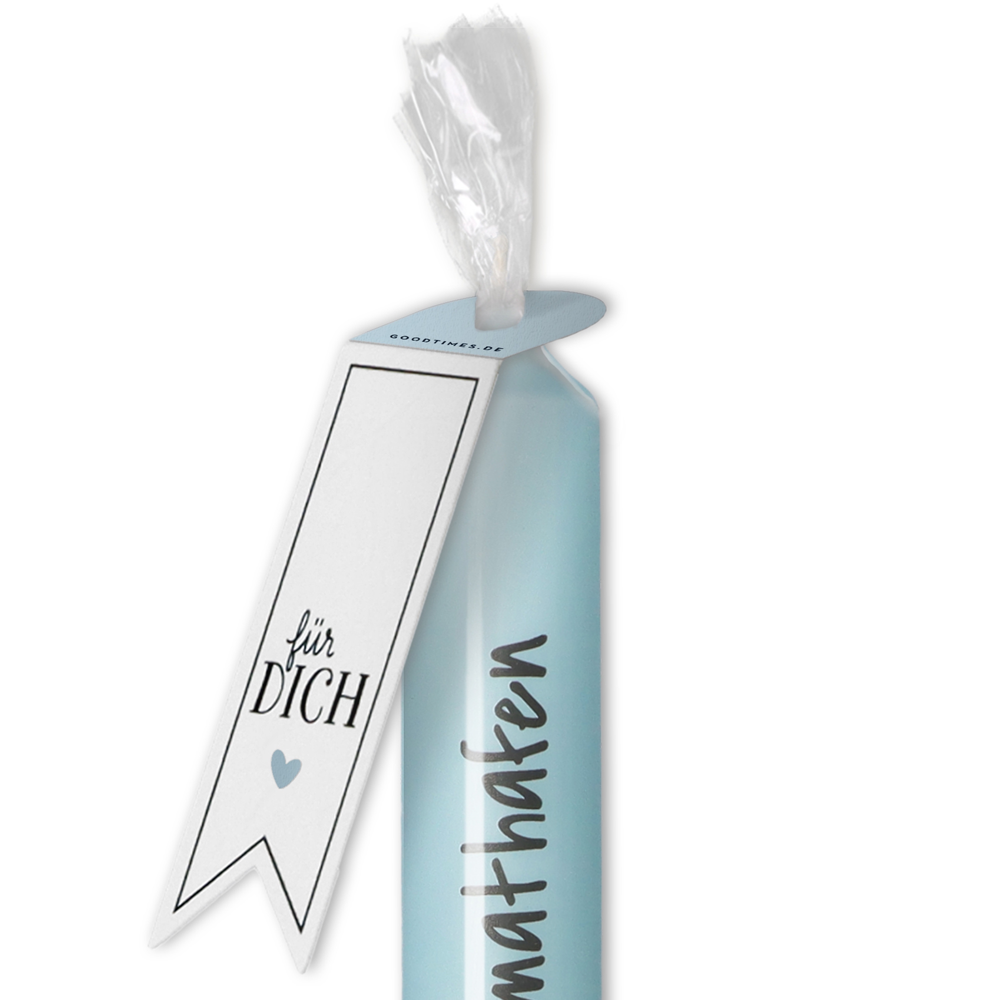 Stabkerze "Du bist mein Heimathafen" Stabkerze "Du bist mein Heimathafen"