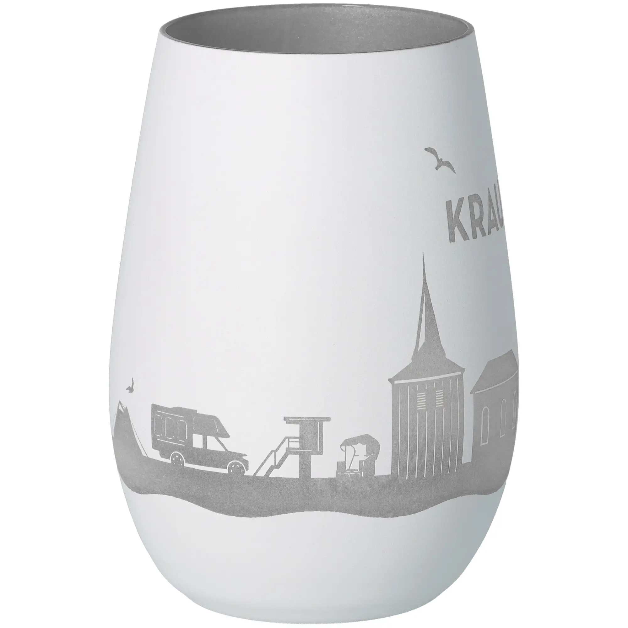 Windlicht Skyline Krautsand Töpferei, Krug, Glas, Vase, Porzellan
