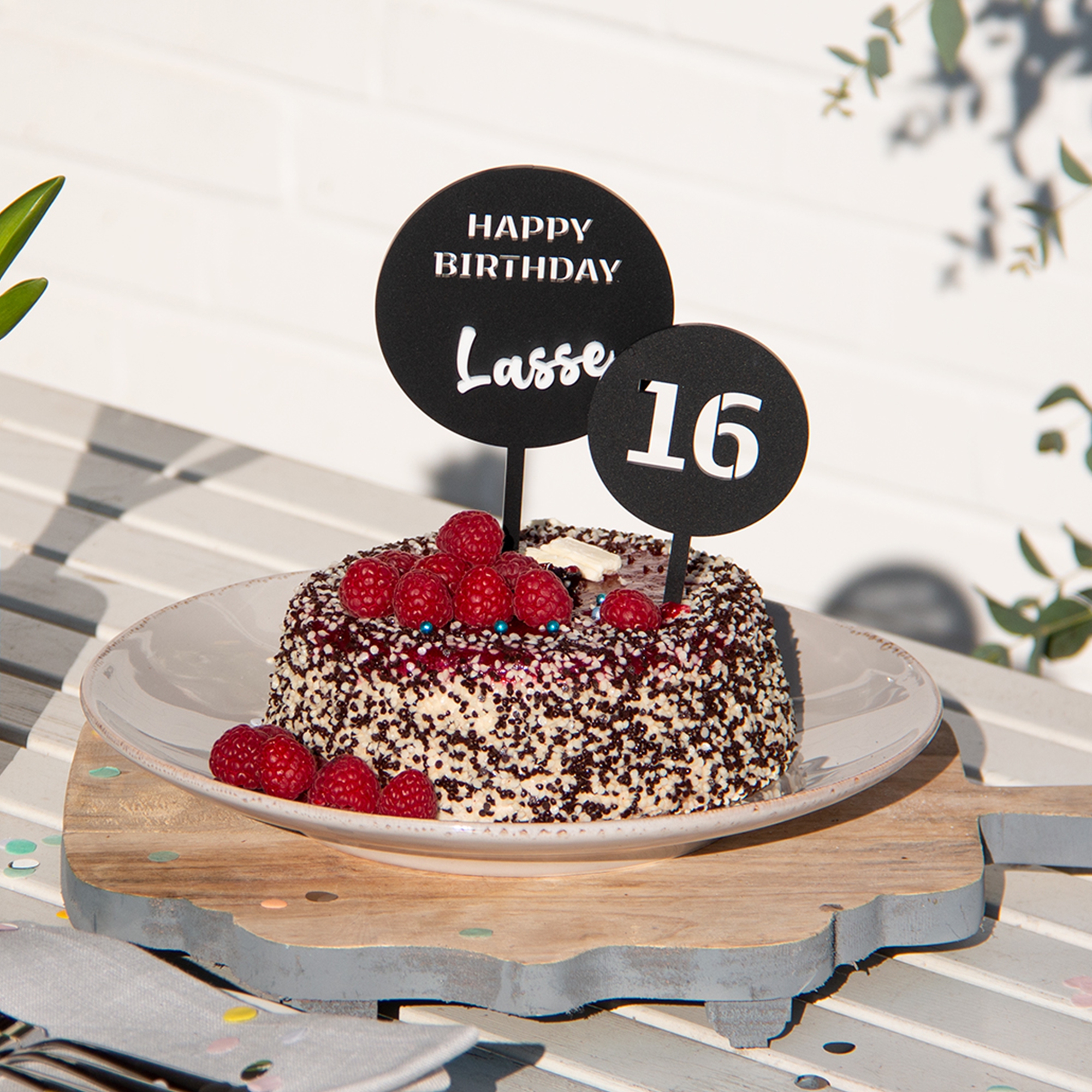Cake Topper "Happy Birthday"