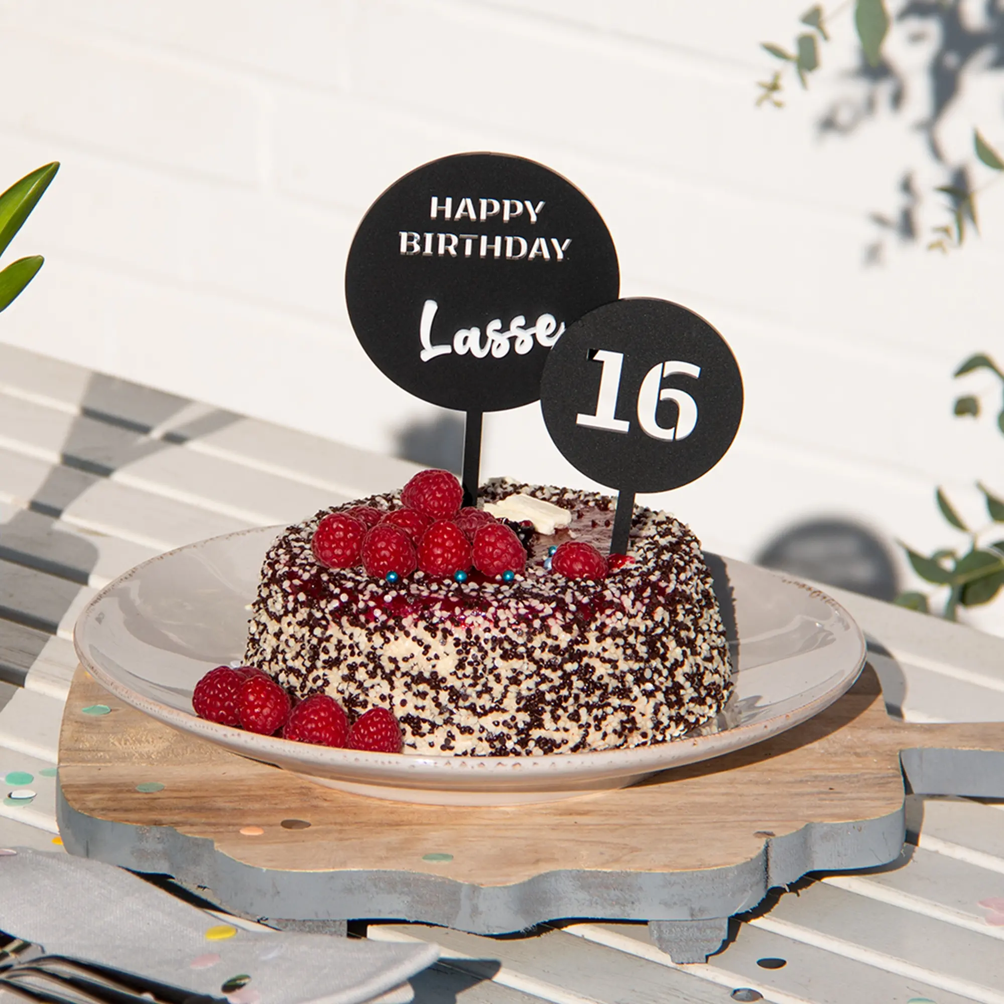 Cake Topper "Happy Birthday"