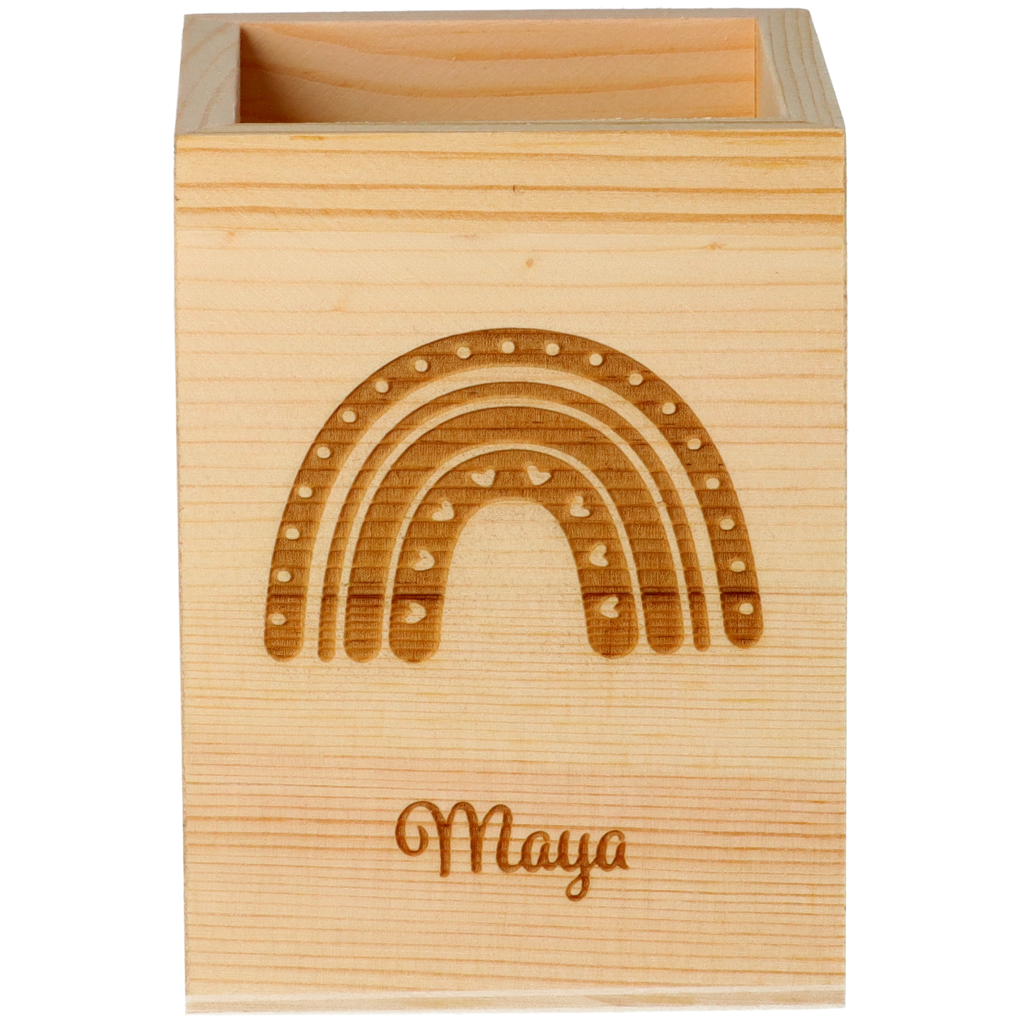 Stiftehalter Regenbogen mit Herzen Stiftehalter Regenbogen mit Herzen