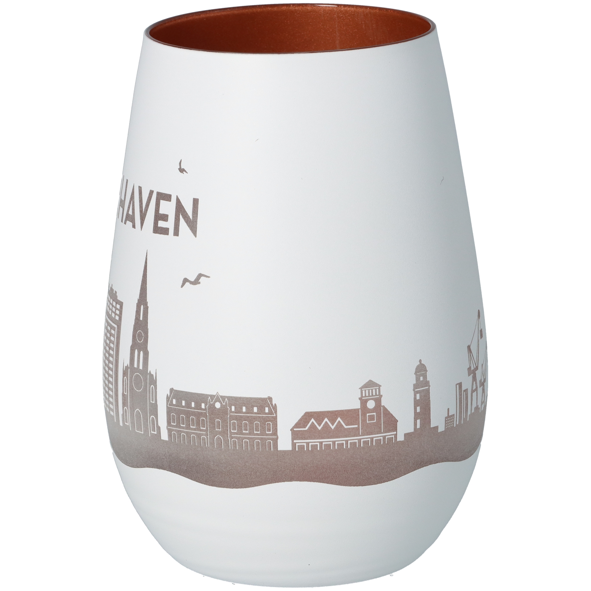 Windlicht Skyline Bremerhaven