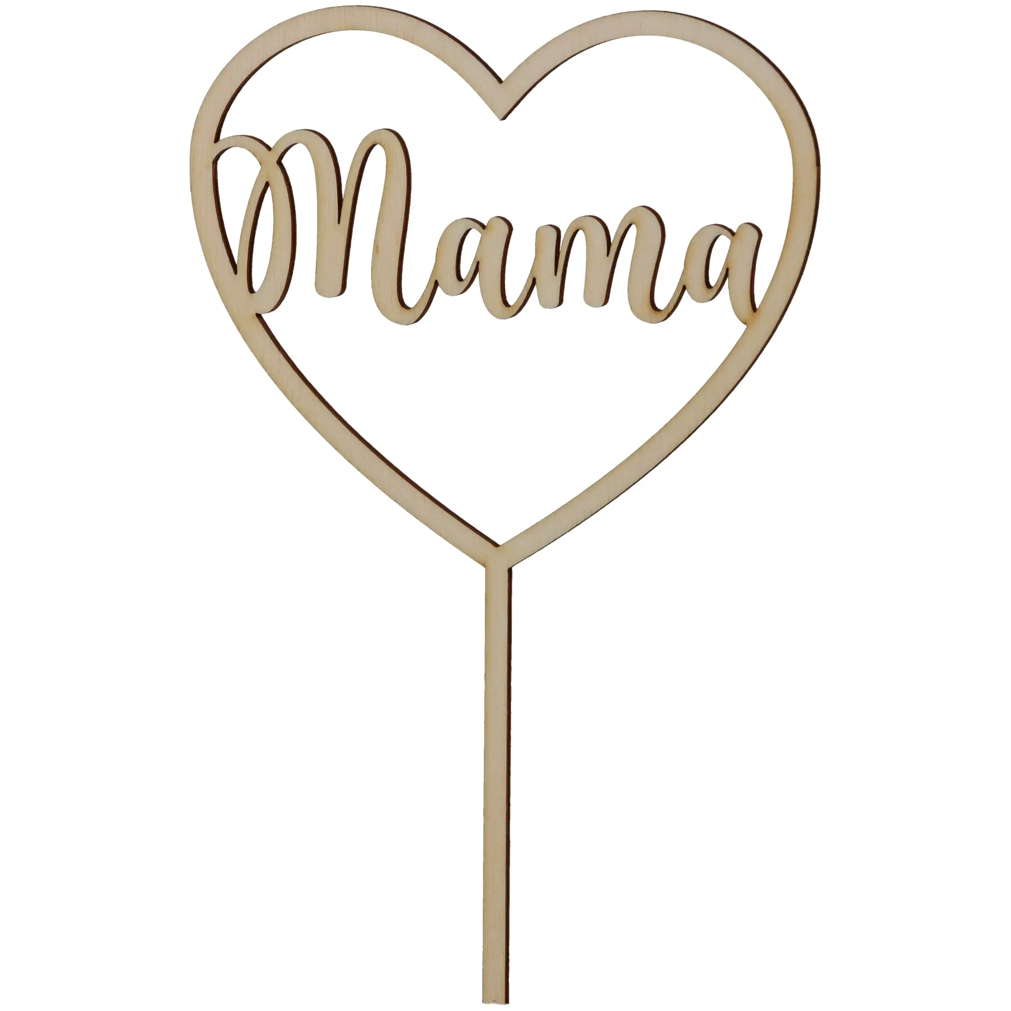Cake Topper "Mama" klein aus Holz