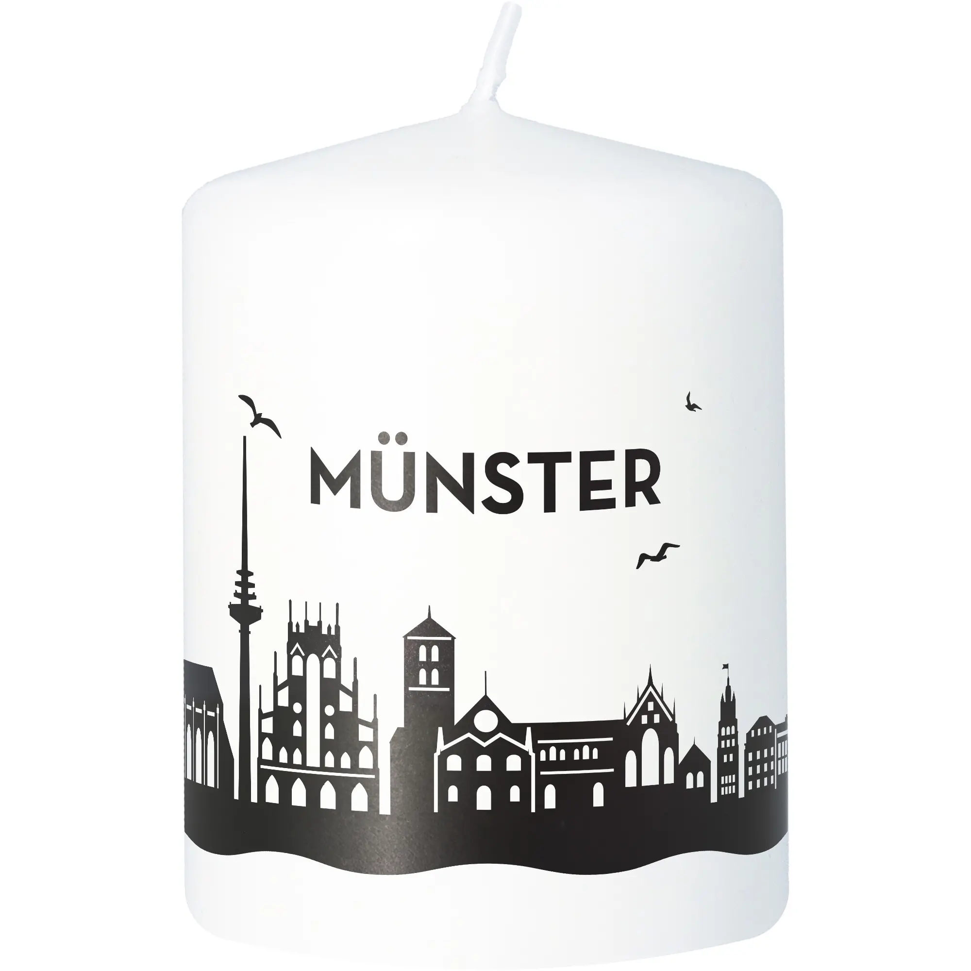 Stumpenkerze Skyline Münster