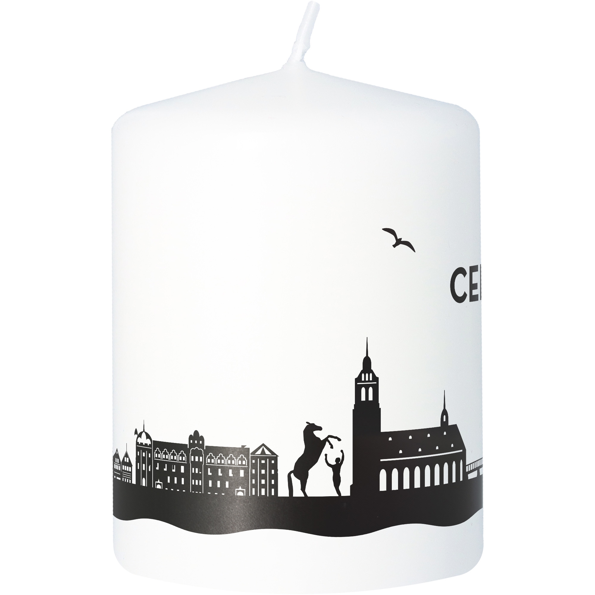 Stumpenkerze Skyline Celle