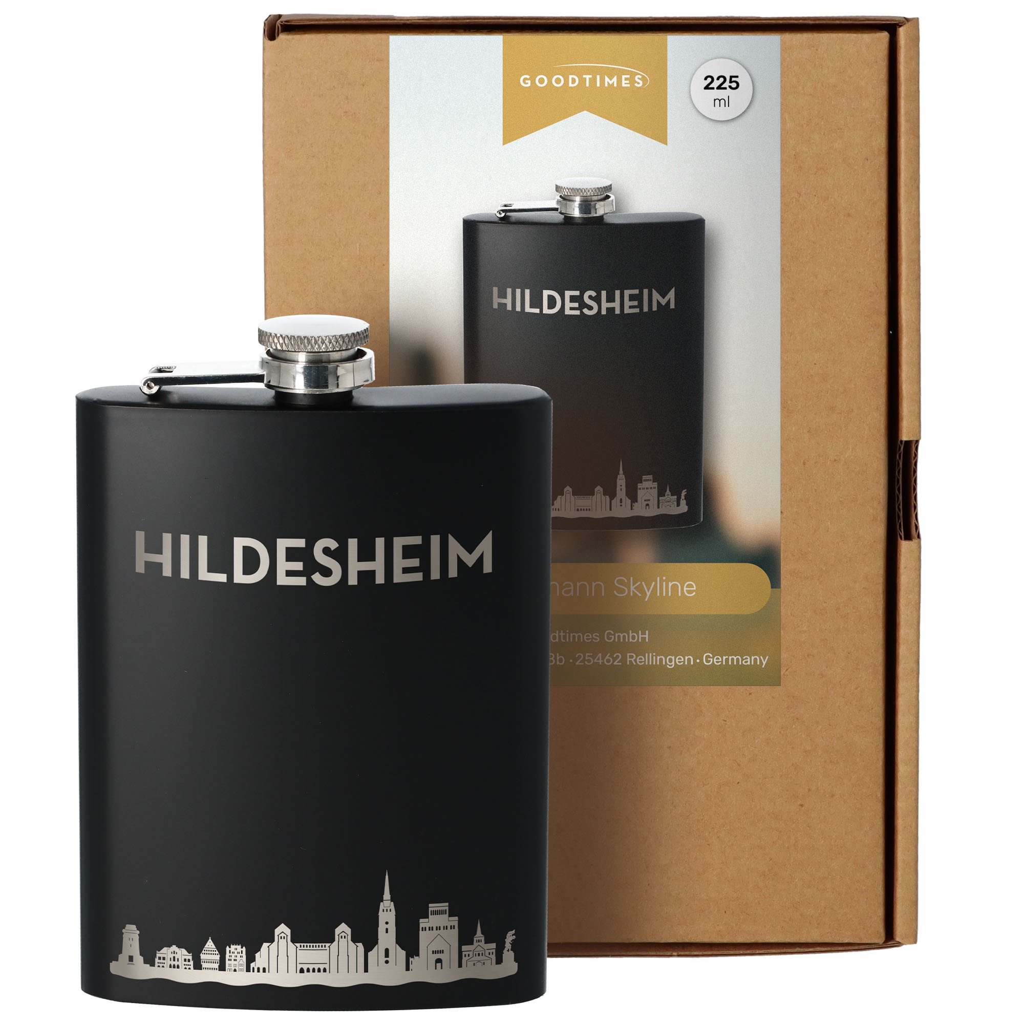Flachmann Skyline Hildesheim Flasche, Kosmetik, Parfüm